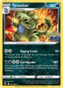 Tyranitar (PGO 043) — Officiële kaartafbeelding