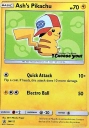 Ash's Pikachu (PR-SM SM112) — Officiële kaartafbeelding