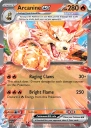 Arcanine ex (SVI 032) — Officiële kaartafbeelding