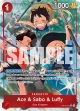 Ace & Sabo & Luffy (OP13-007) — Officiële kaartafbeelding