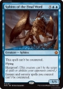 Sphinx of the Final Word (FDN 597) — Officiële kaartafbeelding