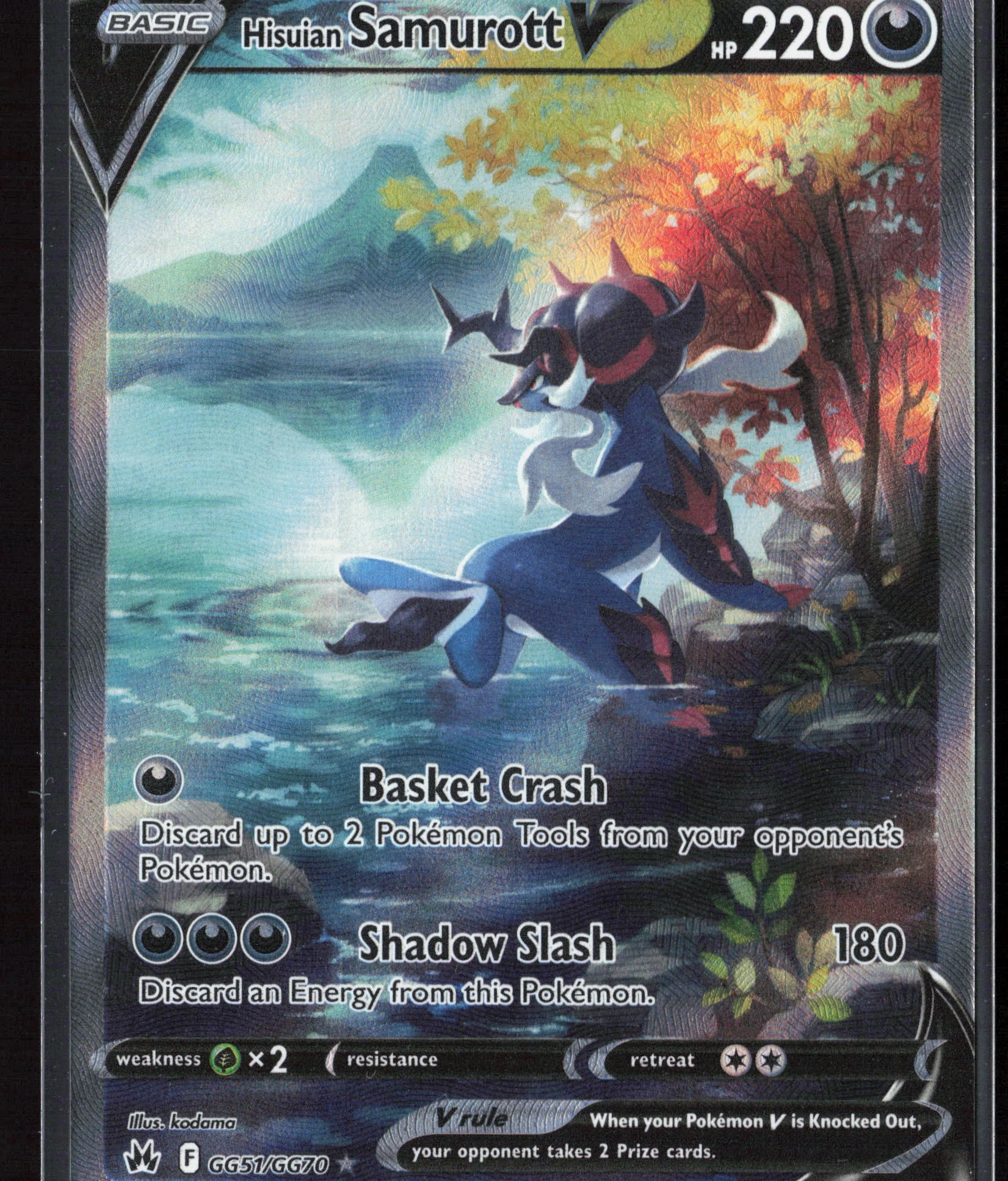 Hisuian Samurott V (CRZ GG51) — Voorkant