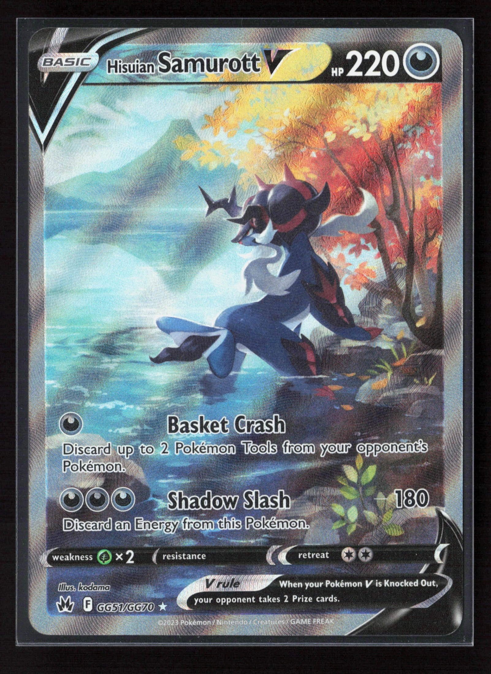 Hisuian Samurott V (CRZ GG51) — Voorkant