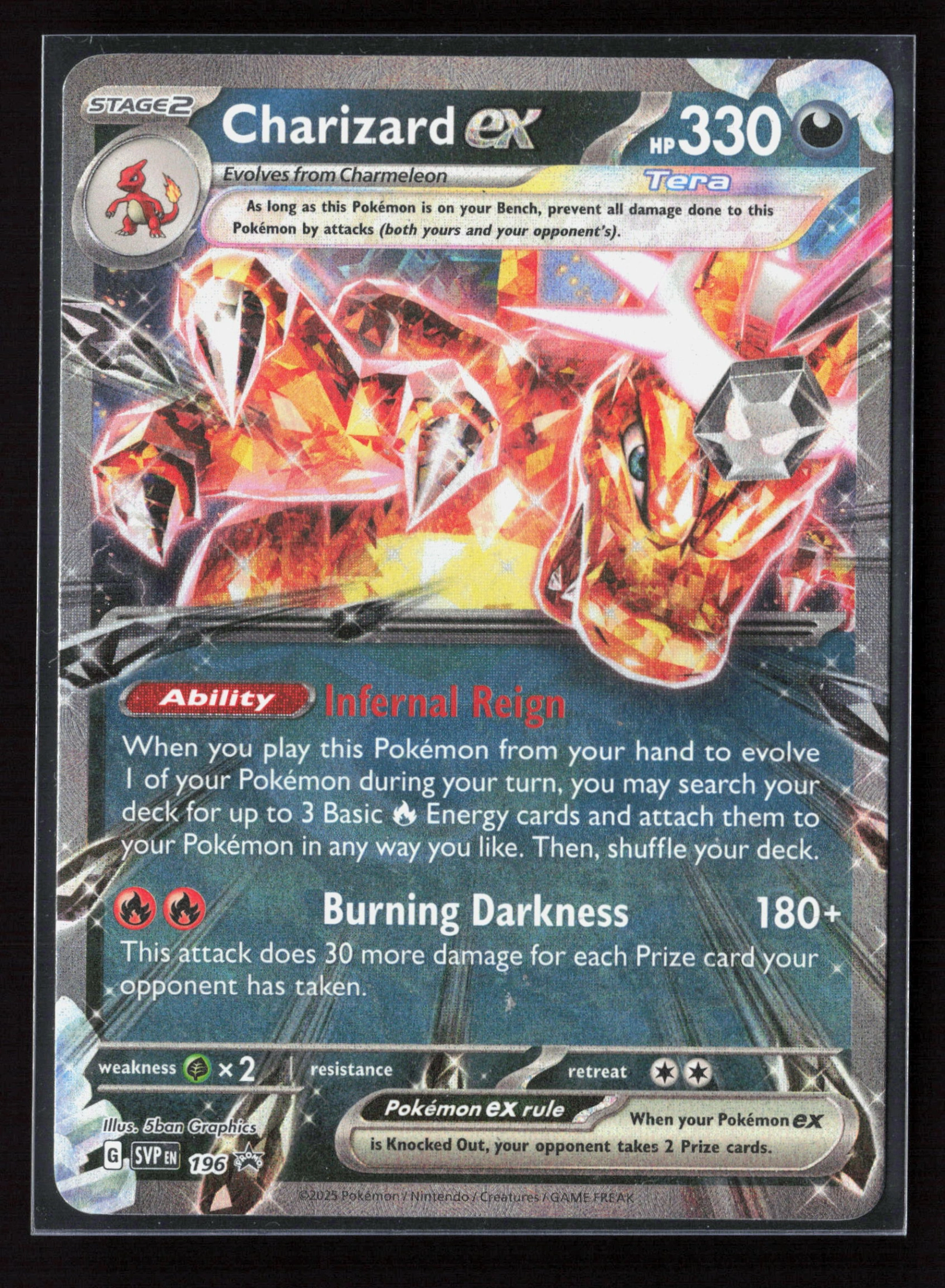 Charizard ex (SVP 196) — Voorkant