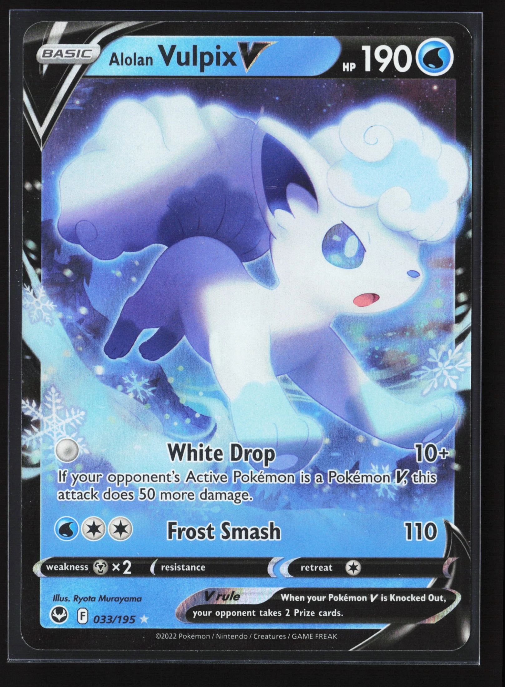 Alolan Vulpix V (SIT 033) — Voorkant