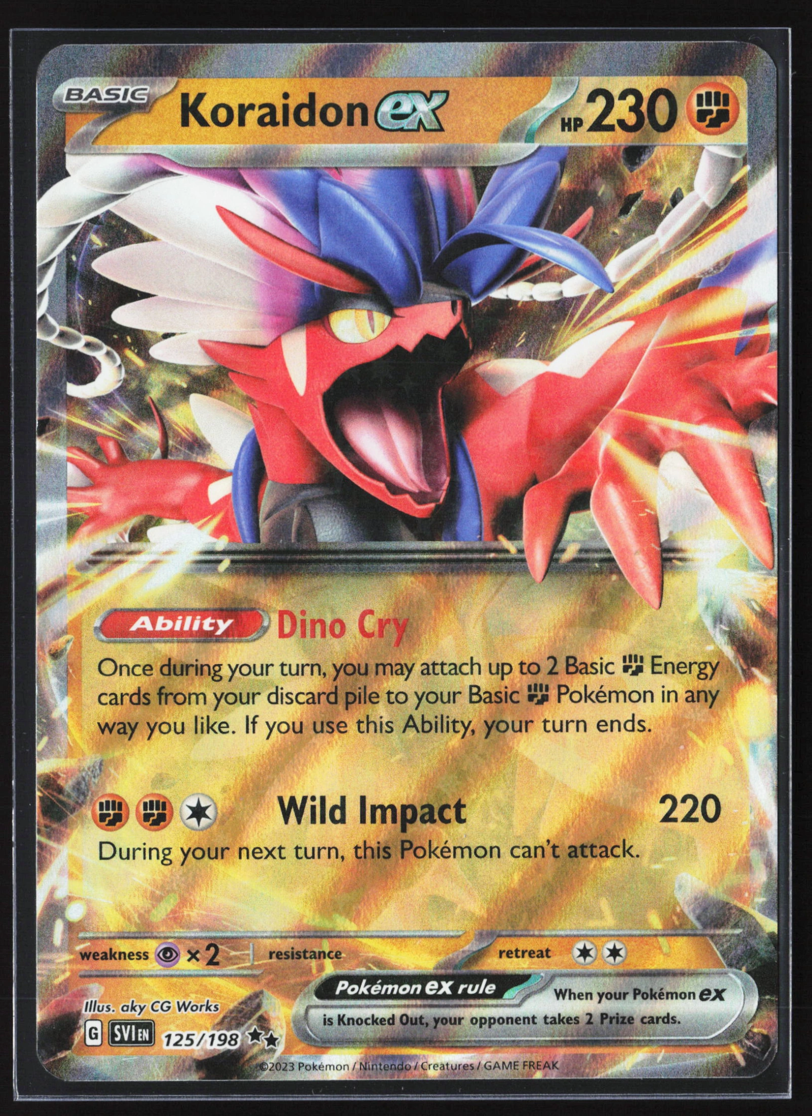 Koraidon ex (SVI 125) — Voorkant