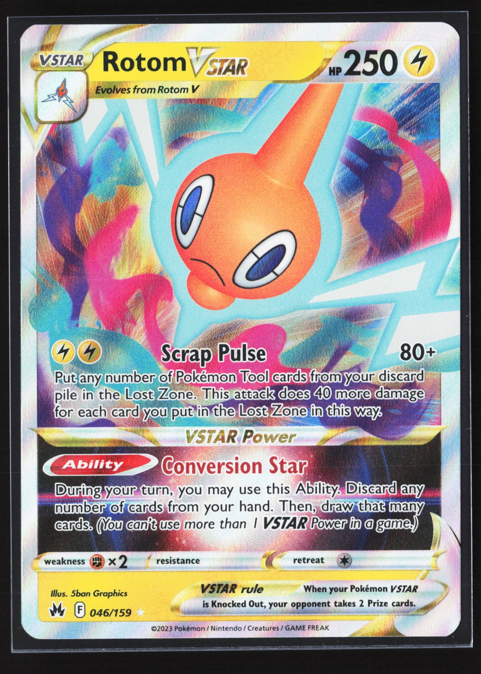 Rotom VSTAR (CRZ 046) — Voorkant