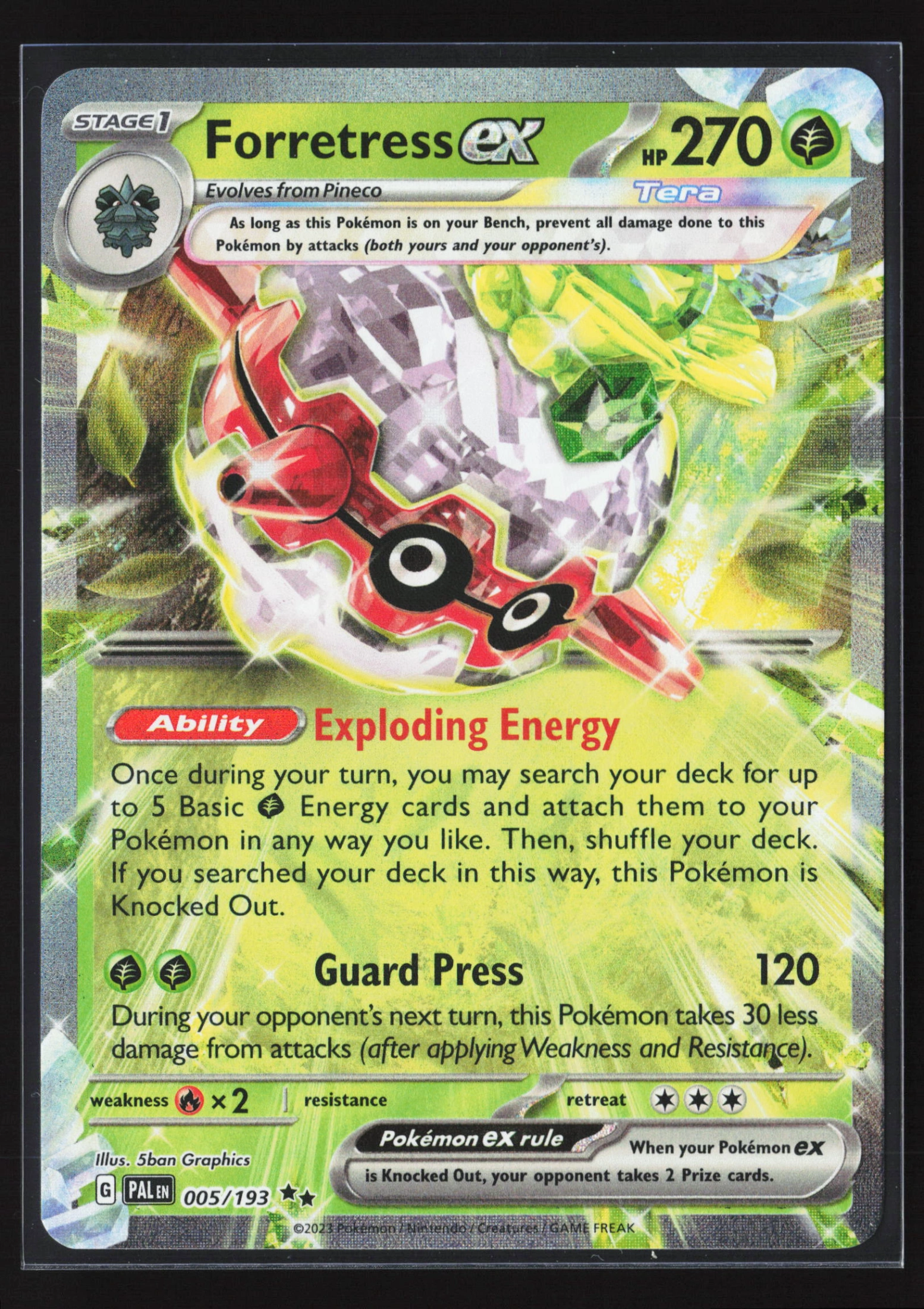 Forretress ex (PAL 005) — Voorkant