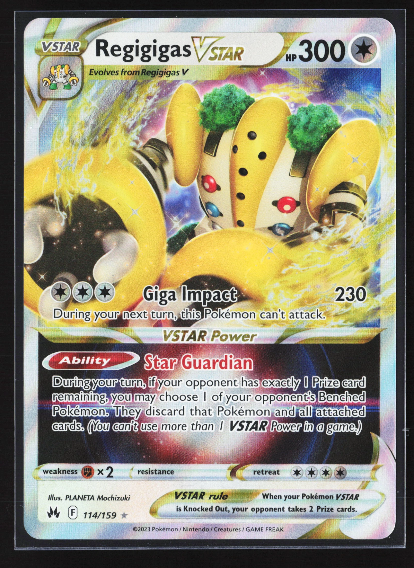 Regigigas VSTAR (CRZ 114) — Voorkant