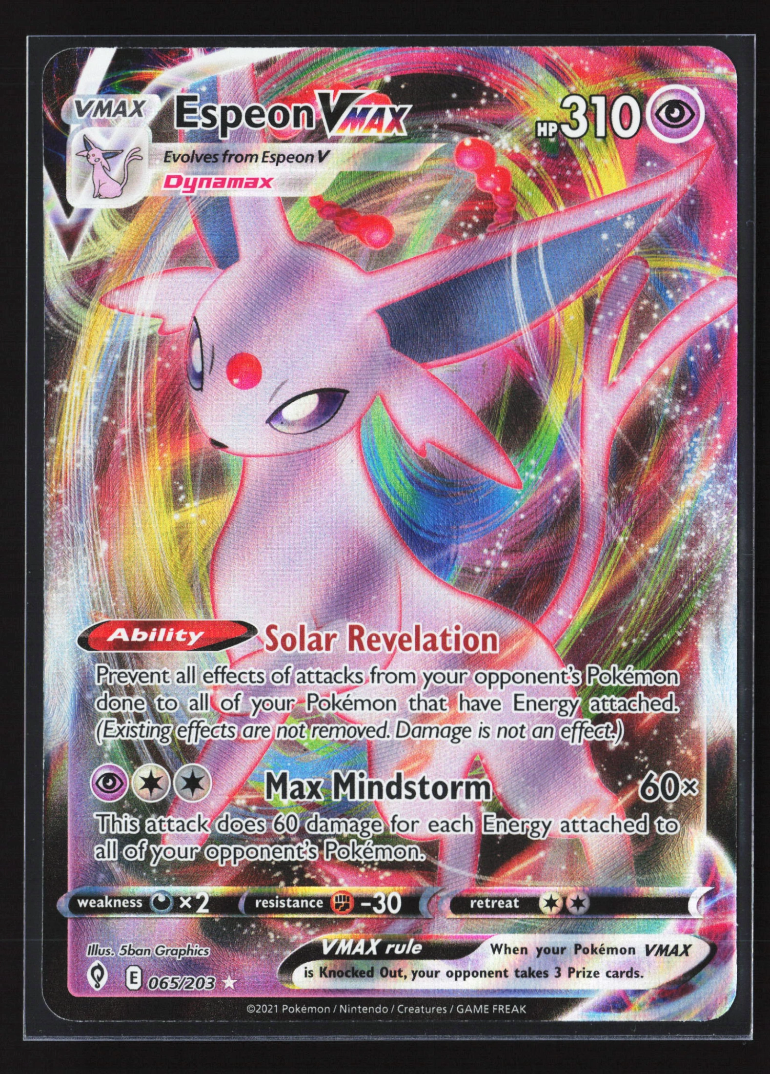 Espeon VMAX (EVS 065) — Voorkant