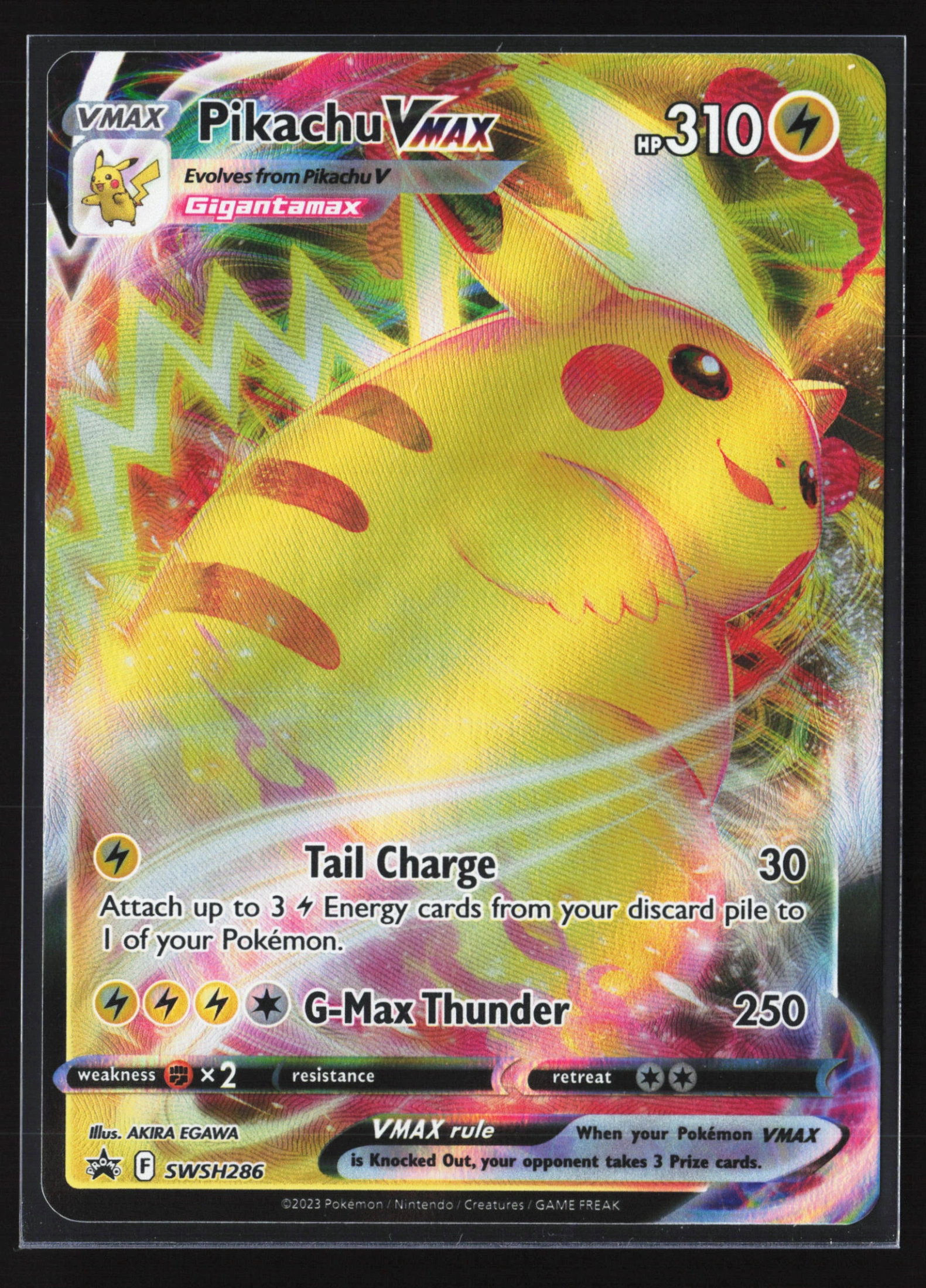 Pikachu VMAX (PR-SW SWSH286) — Voorkant