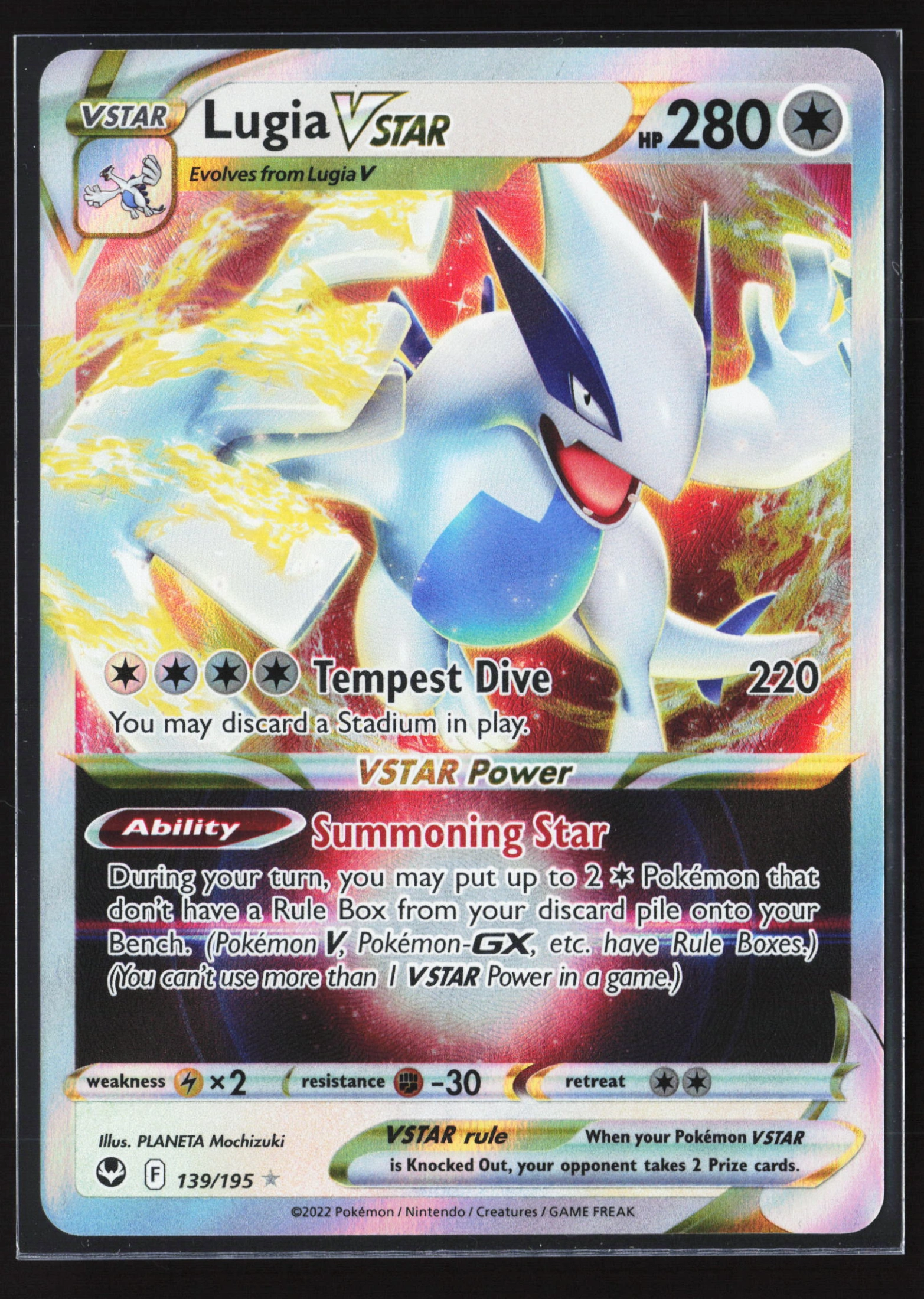 Lugia VSTAR (SIT 139) — Voorkant
