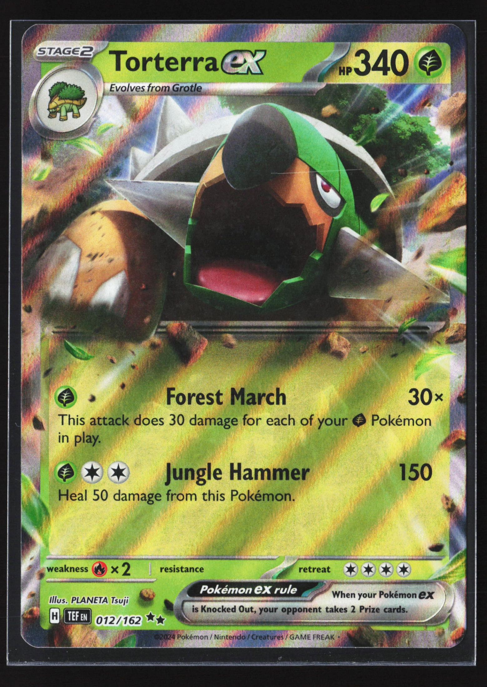 Torterra ex (TEF 012) — Voorkant