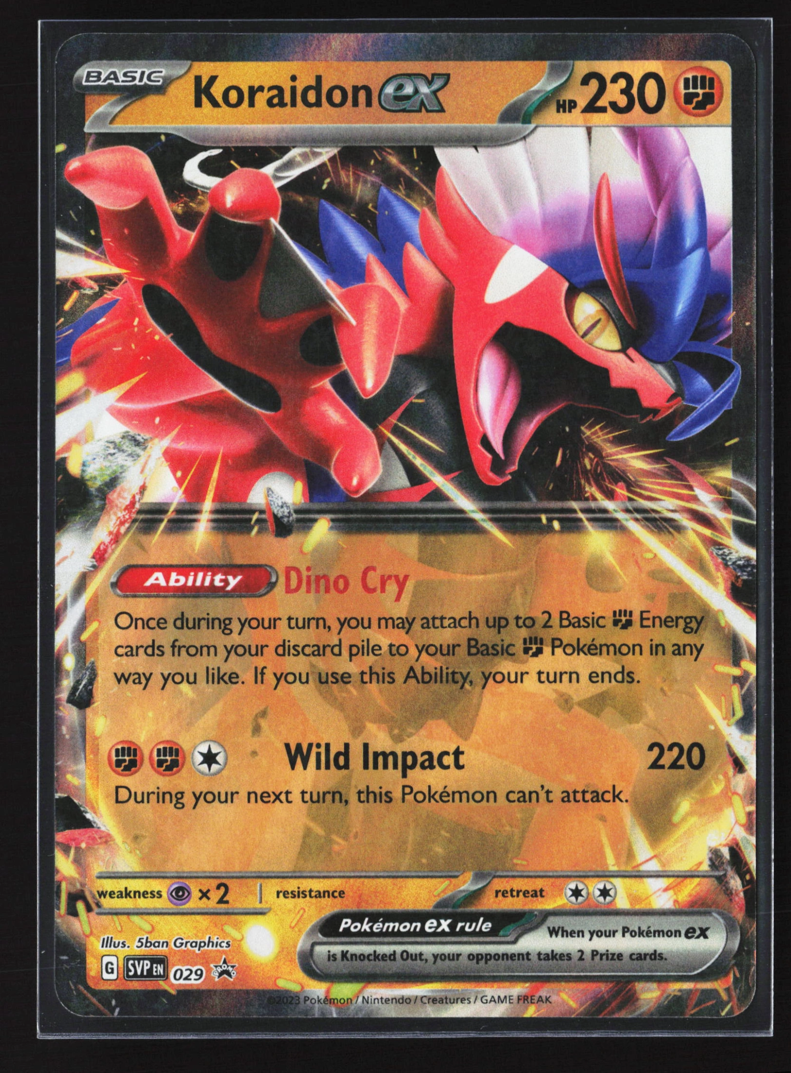 Koraidon ex (SVP 029) — Voorkant