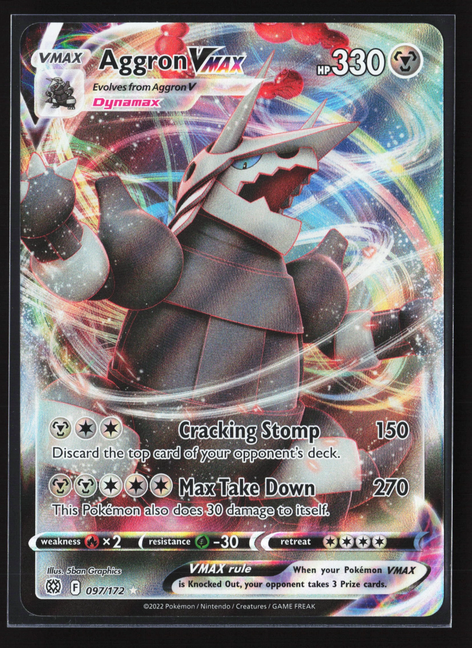 Aggron VMAX (BRS 097) — Voorkant