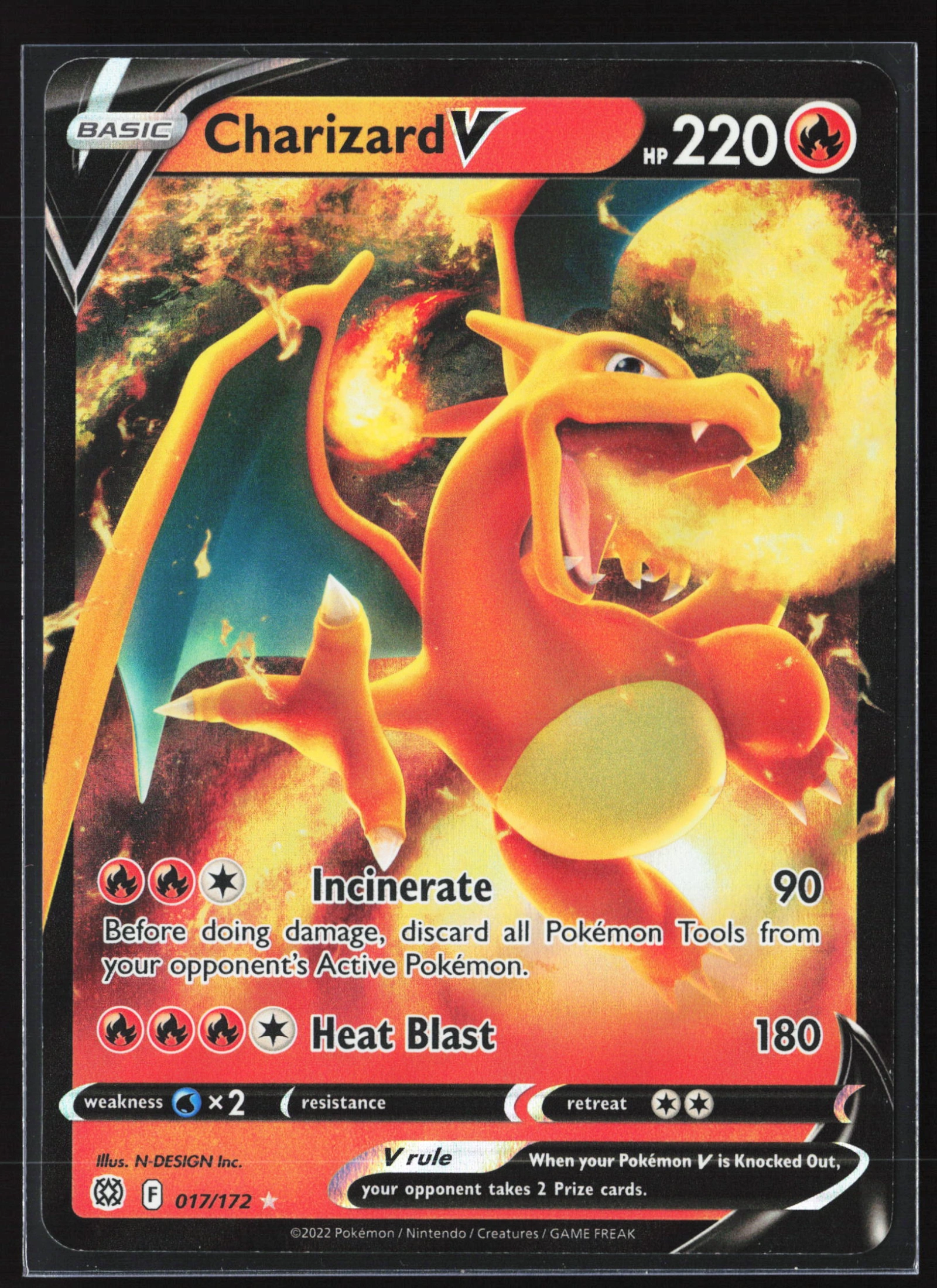 Charizard V (BRS 017) — Voorkant