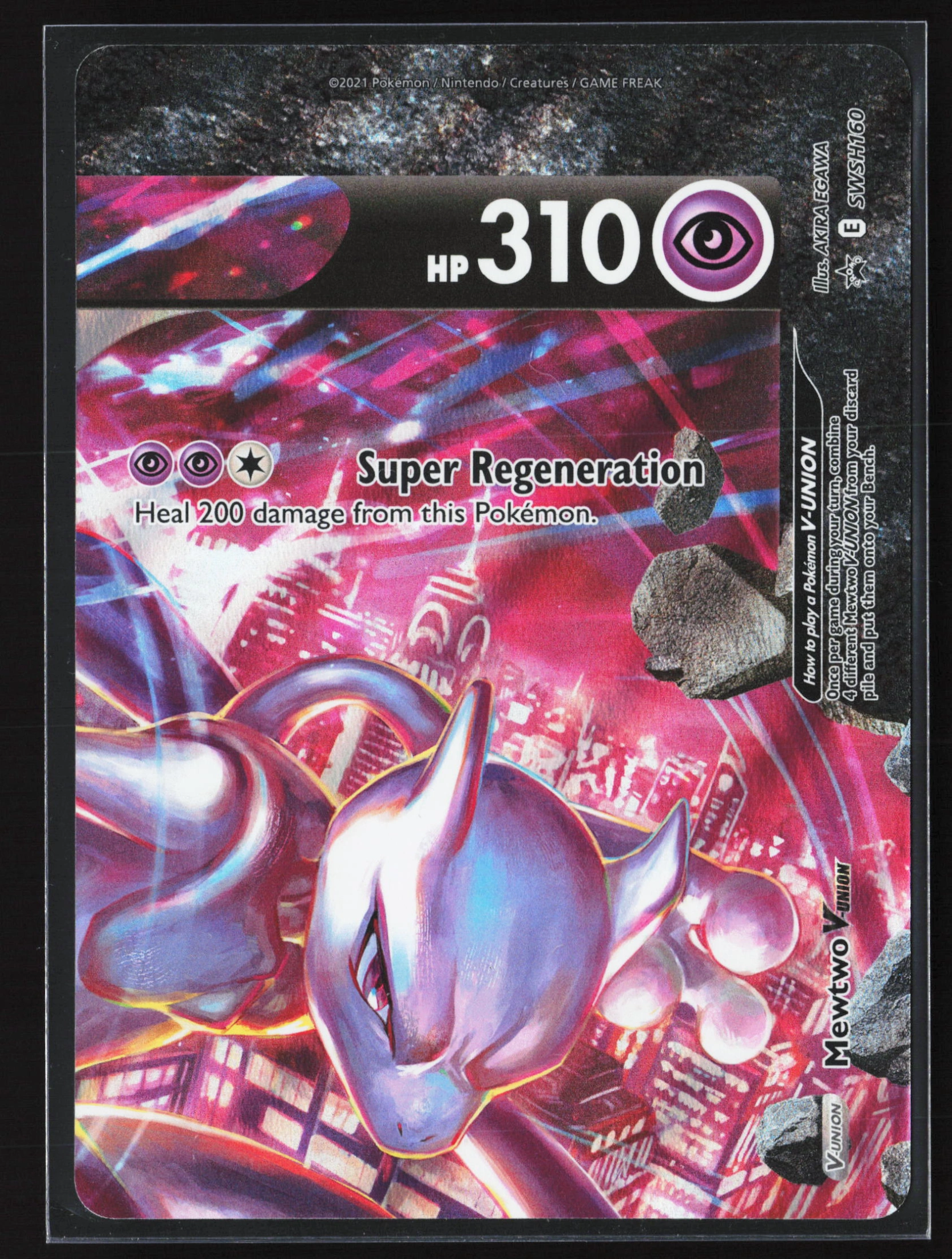 Mewtwo V-UNION (PR-SW SWSH160) — Voorkant