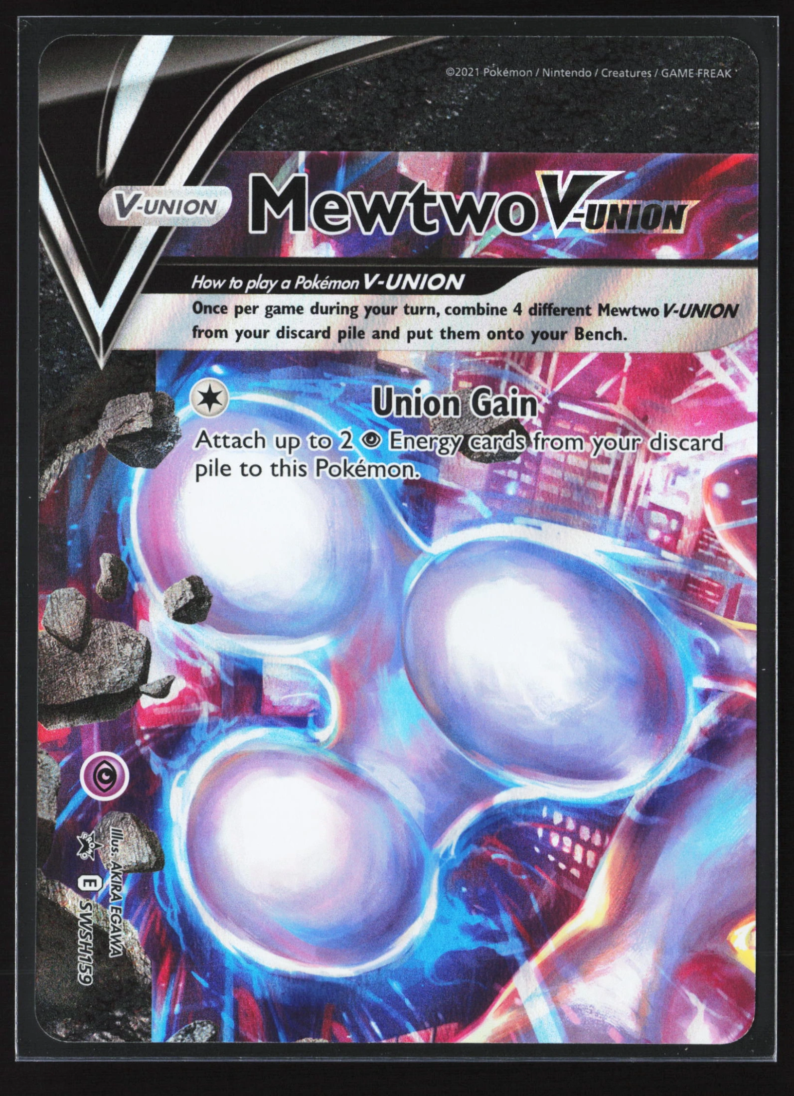 Mewtwo V-UNION (PR-SW SWSH159) — Voorkant
