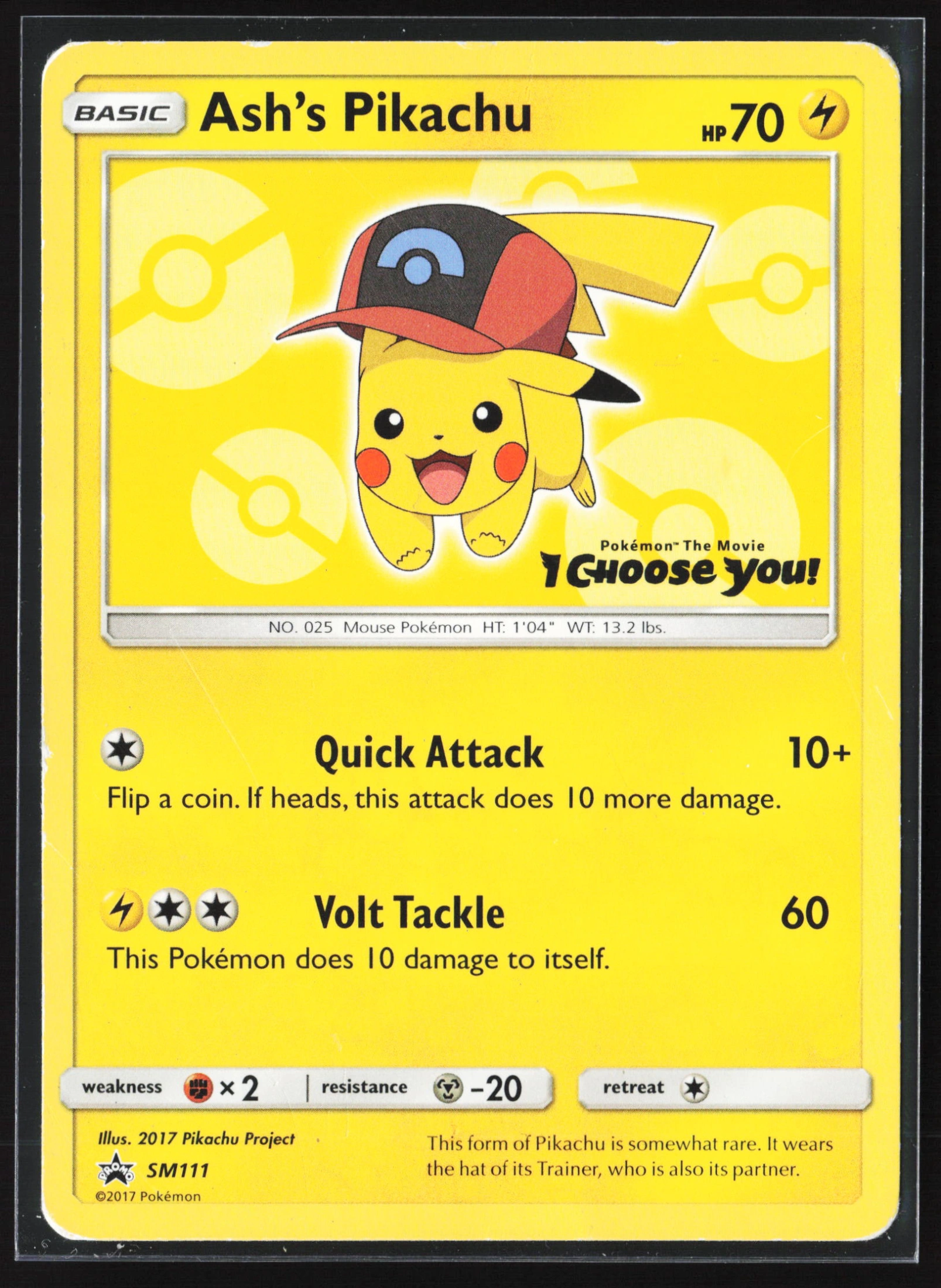 Ash's Pikachu (PR-SM SM111) — Voorkant