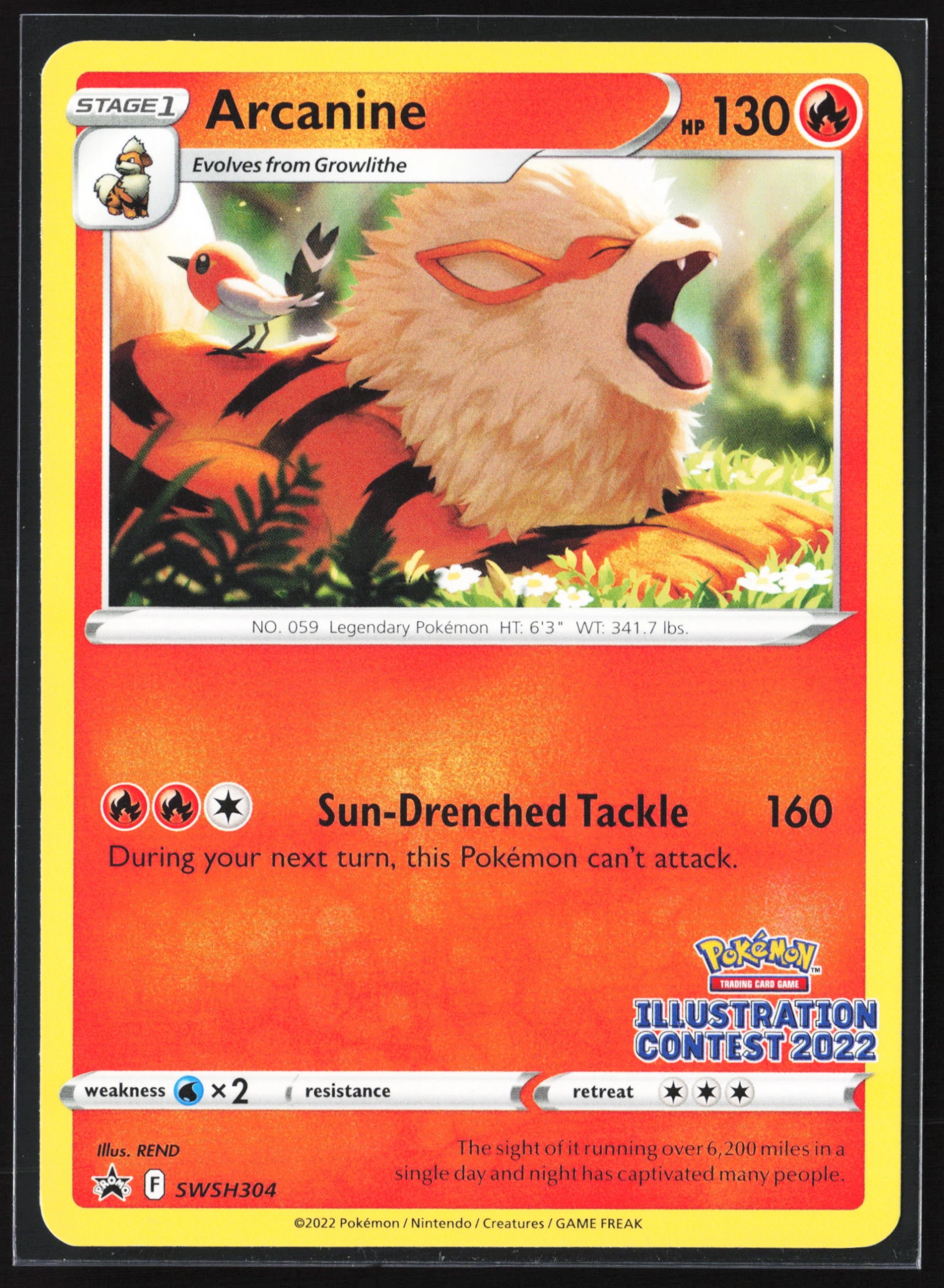Arcanine (PR-SW SWSH304) — Voorkant