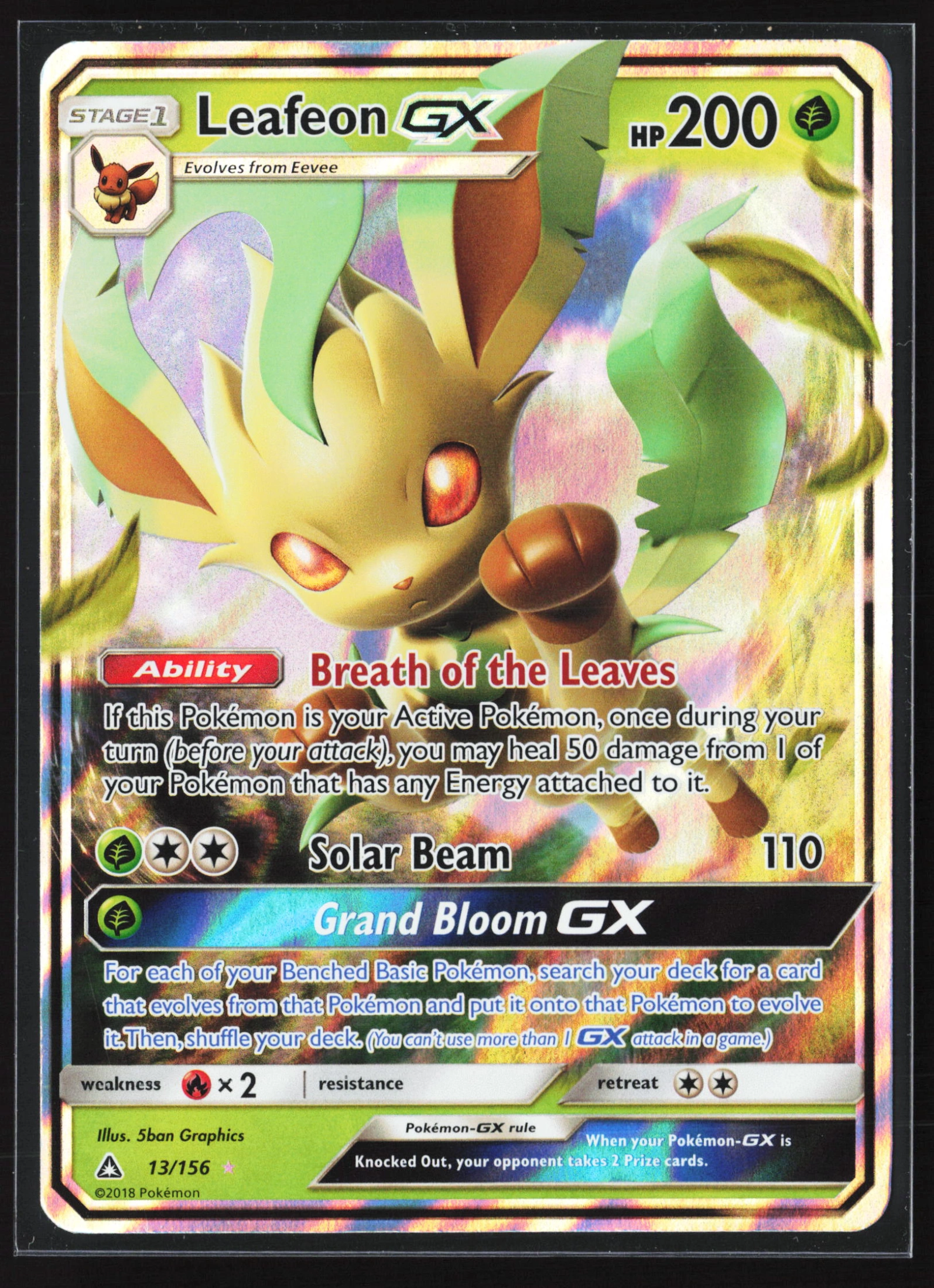 Leafeon-GX (UPR 013) — Voorkant