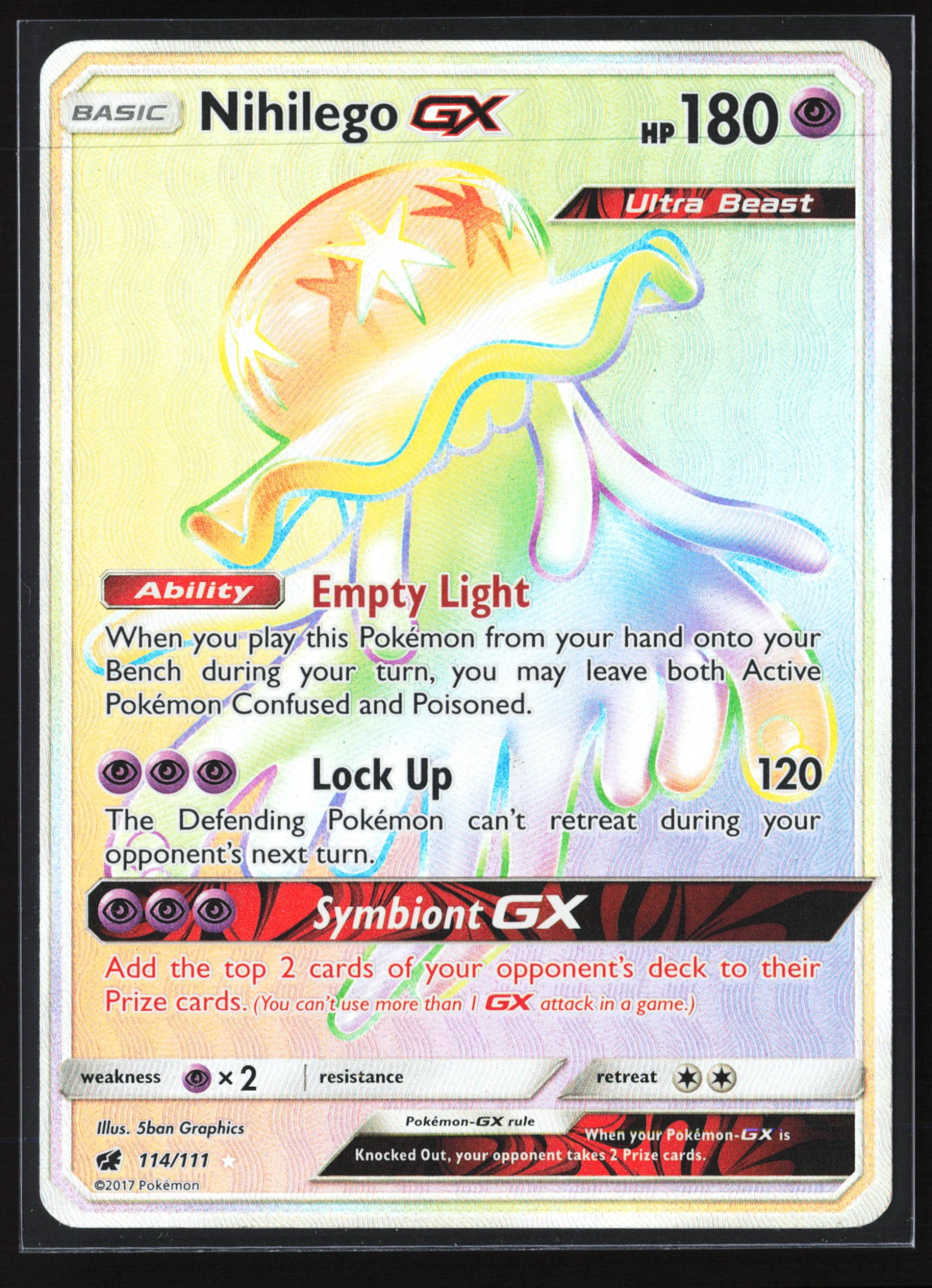 Nihilego-GX (CIN 114) — Voorkant