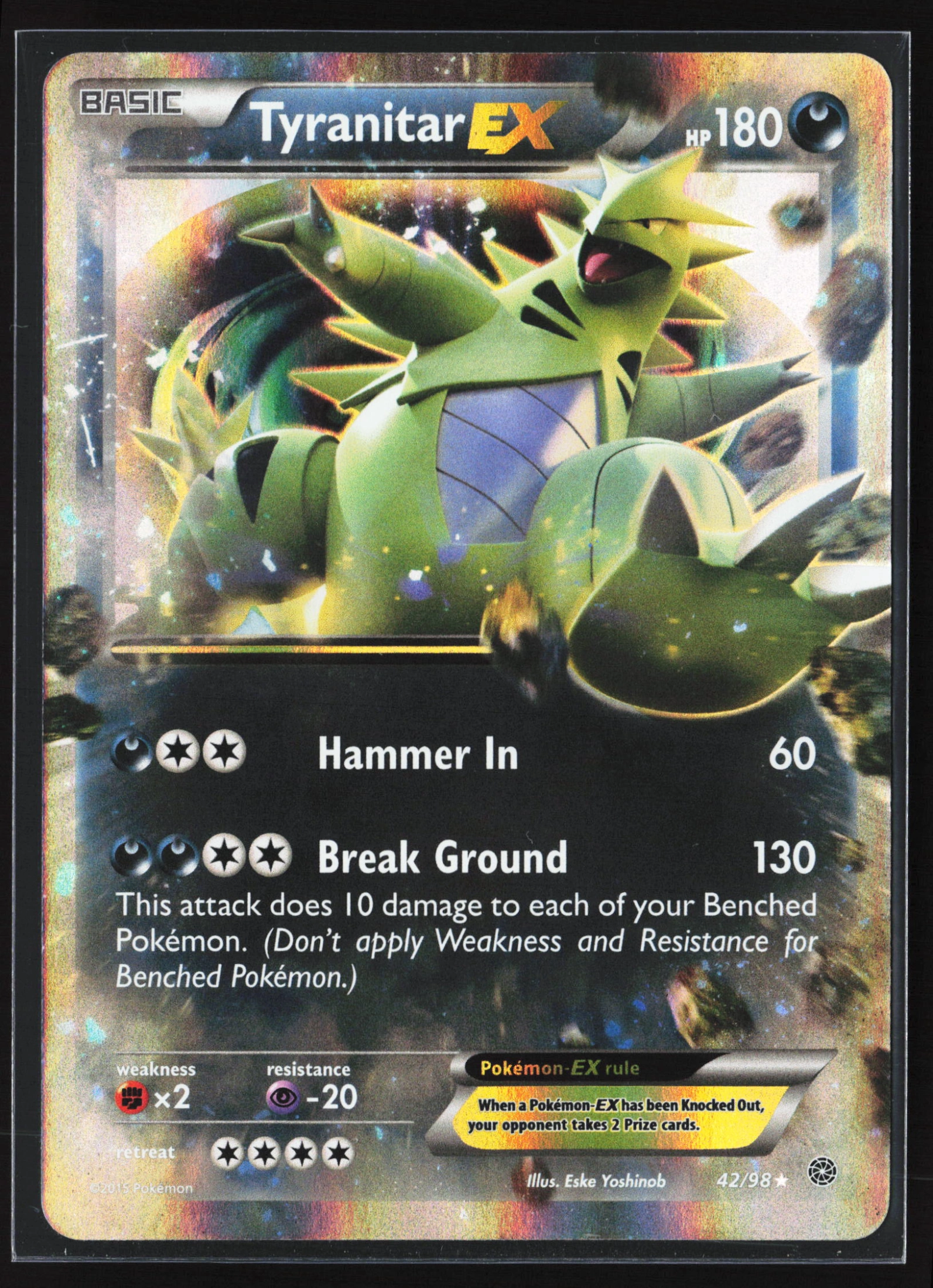 Tyranitar-EX (AOR 042) — Voorkant