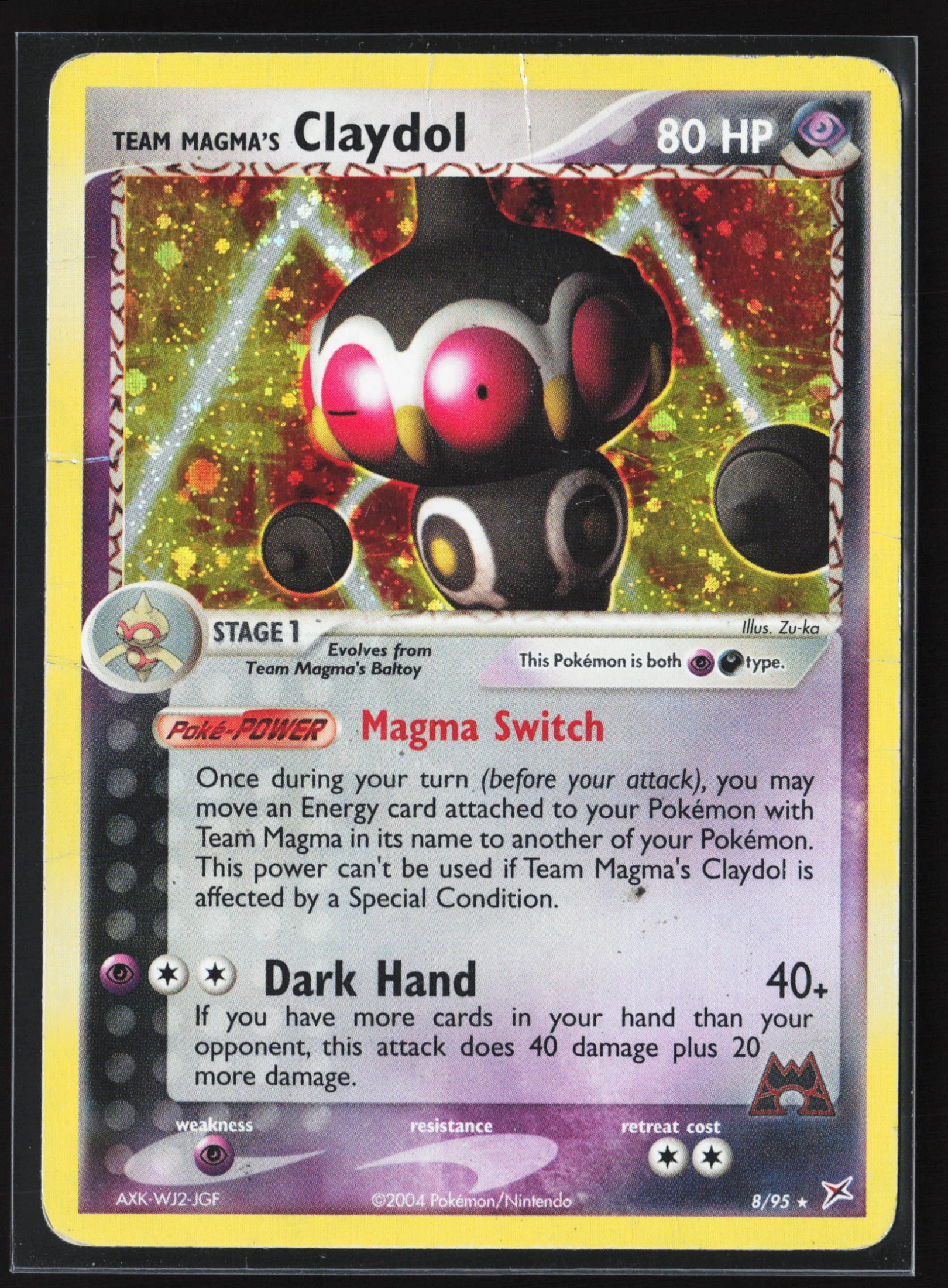 Team Magma's Claydol (MA 008) — Voorkant