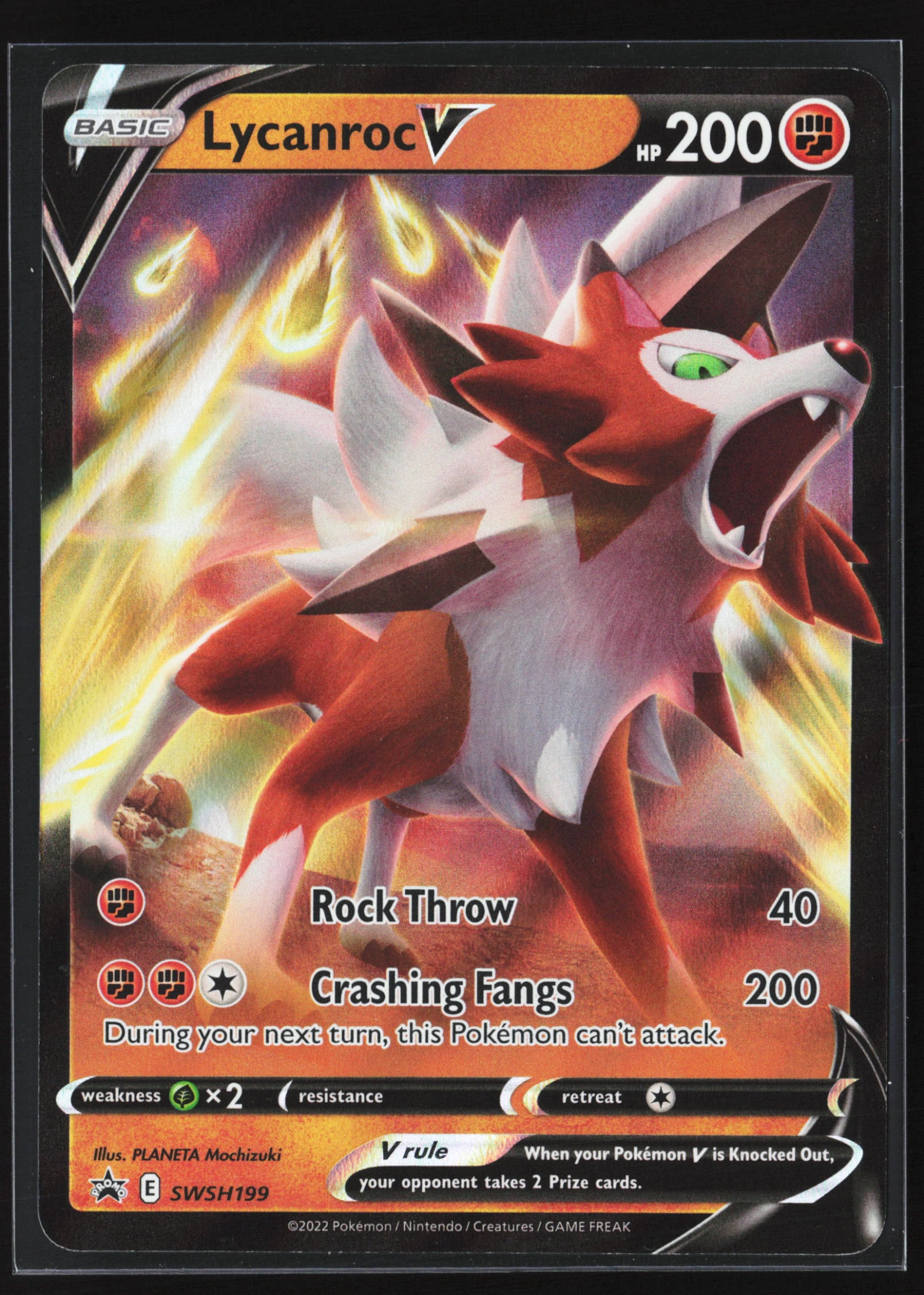 Lycanroc V (PR-SW SWSH199) — Voorkant