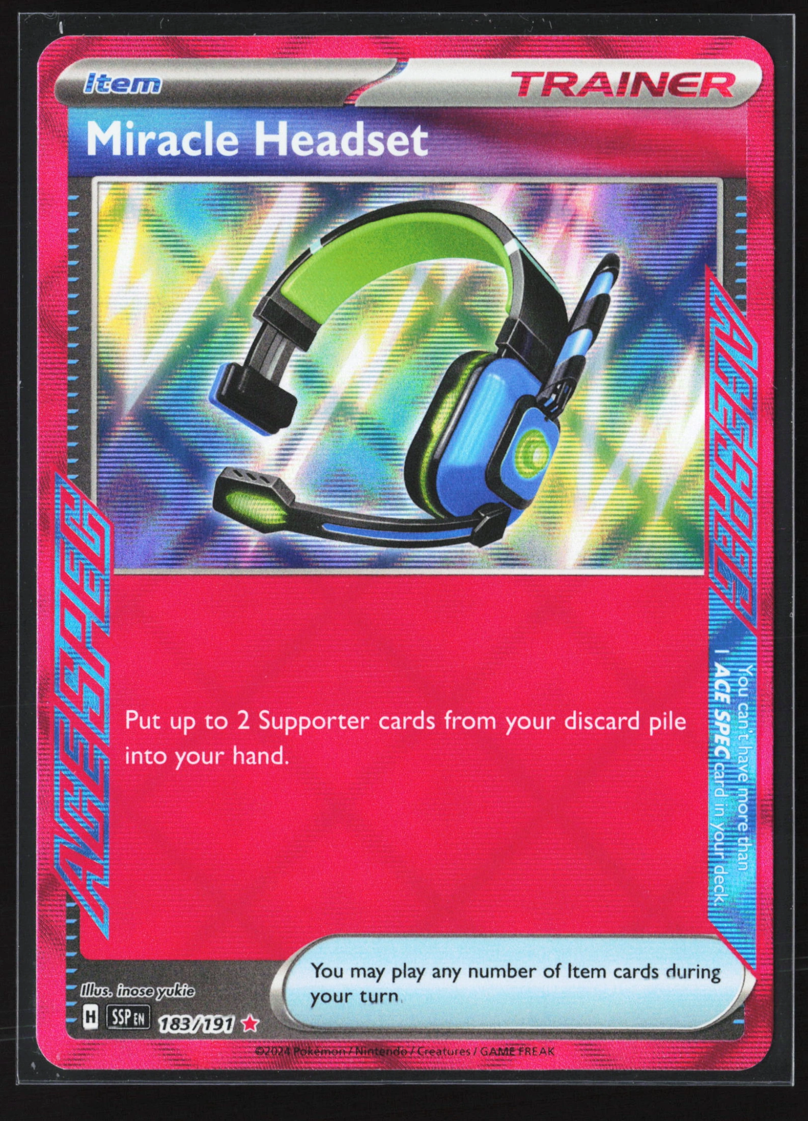 Miracle Headset (SSP 183) — Voorkant