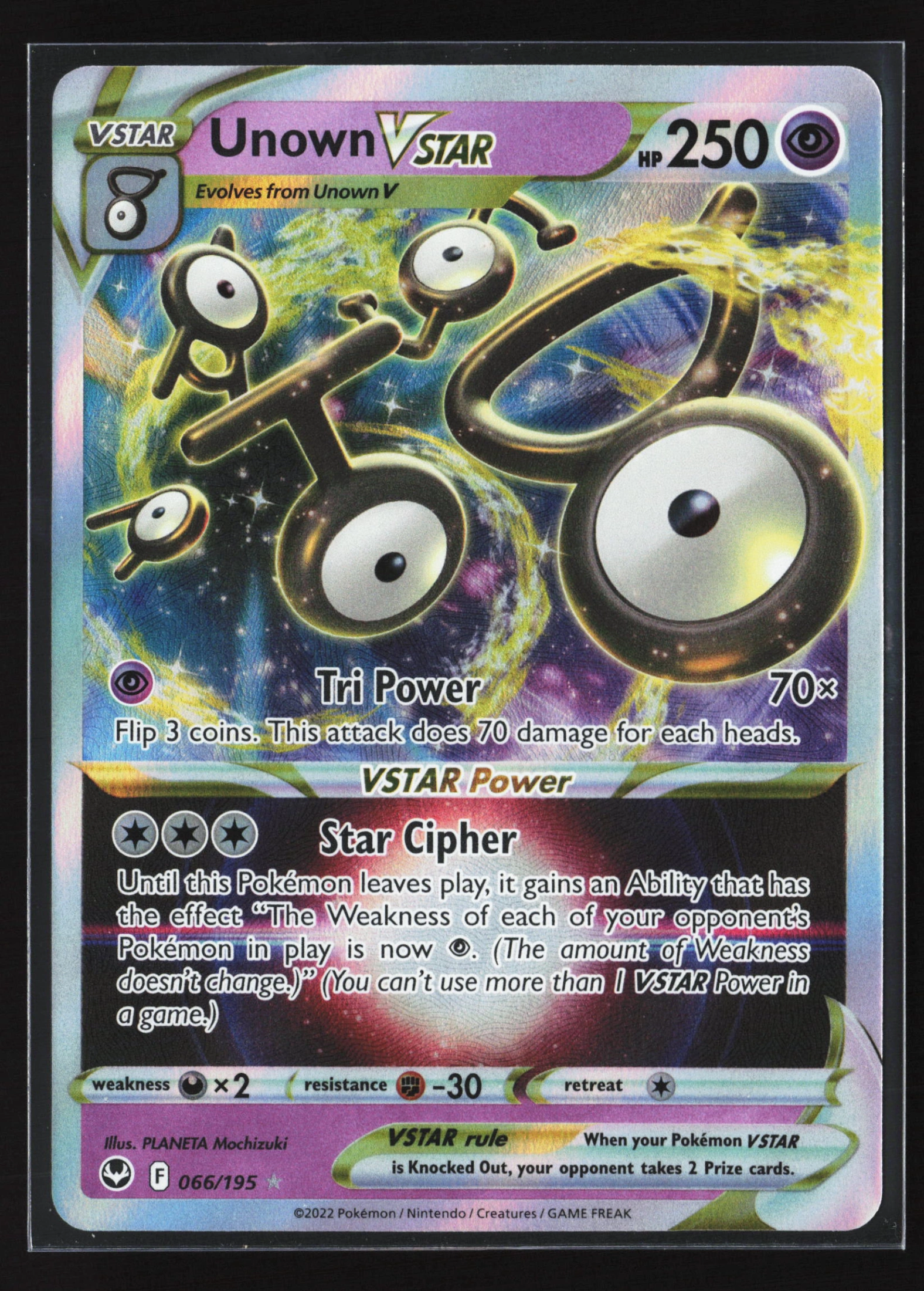 Unown VSTAR (SIT 066) — Voorkant