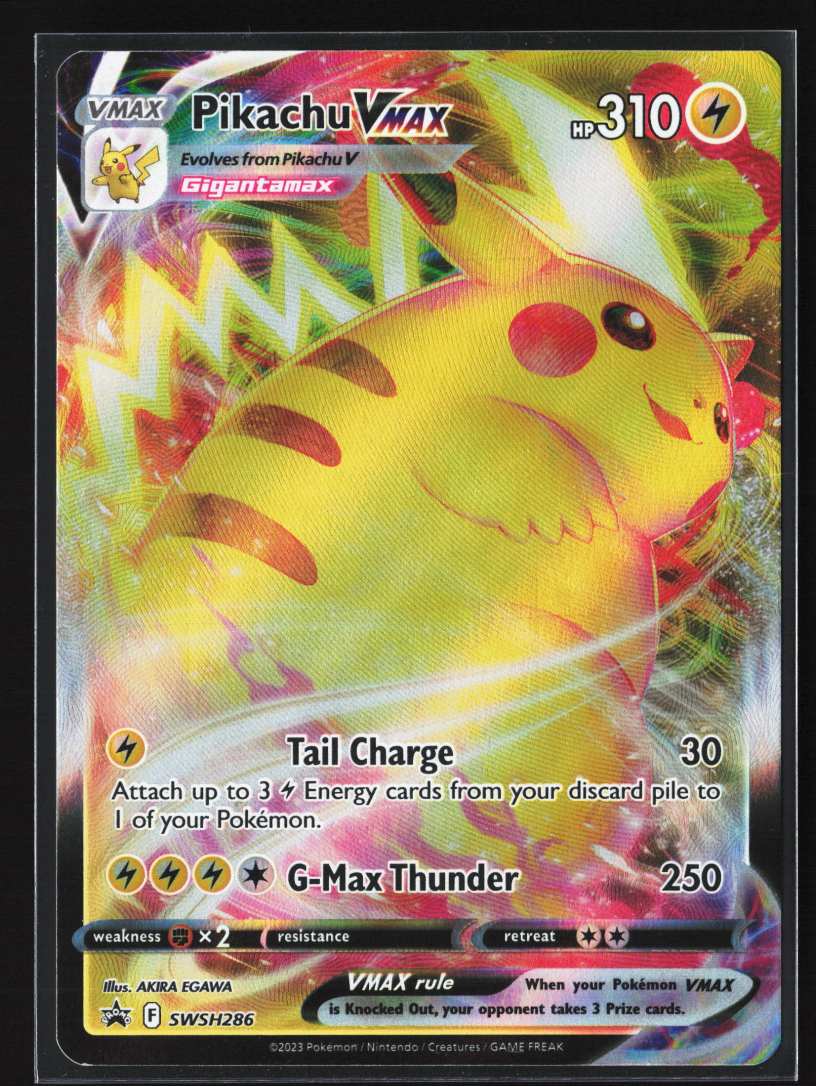 Pikachu VMAX (PR-SW SWSH286) — Voorkant