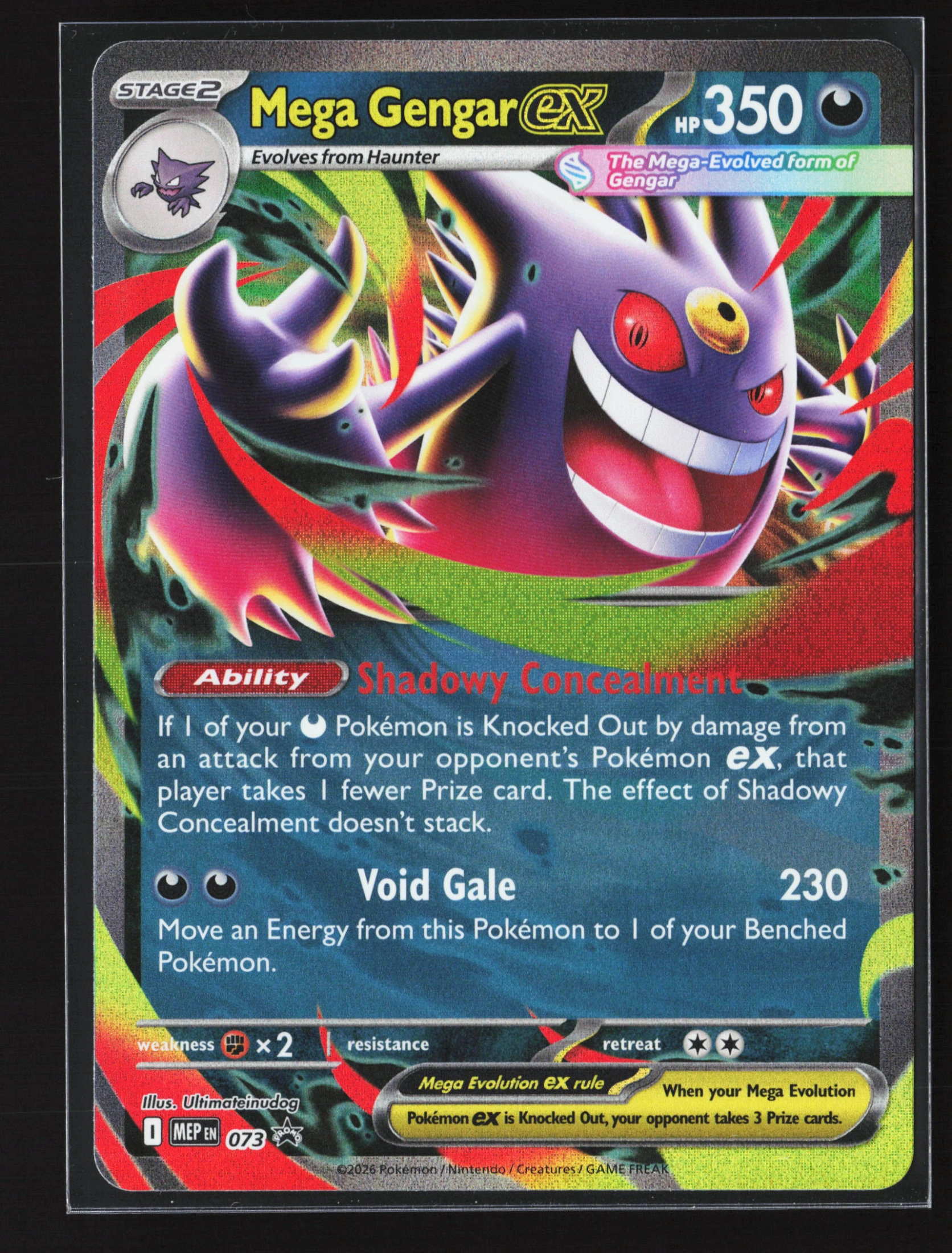 Mega Gengar ex (MEP 073) — Voorkant