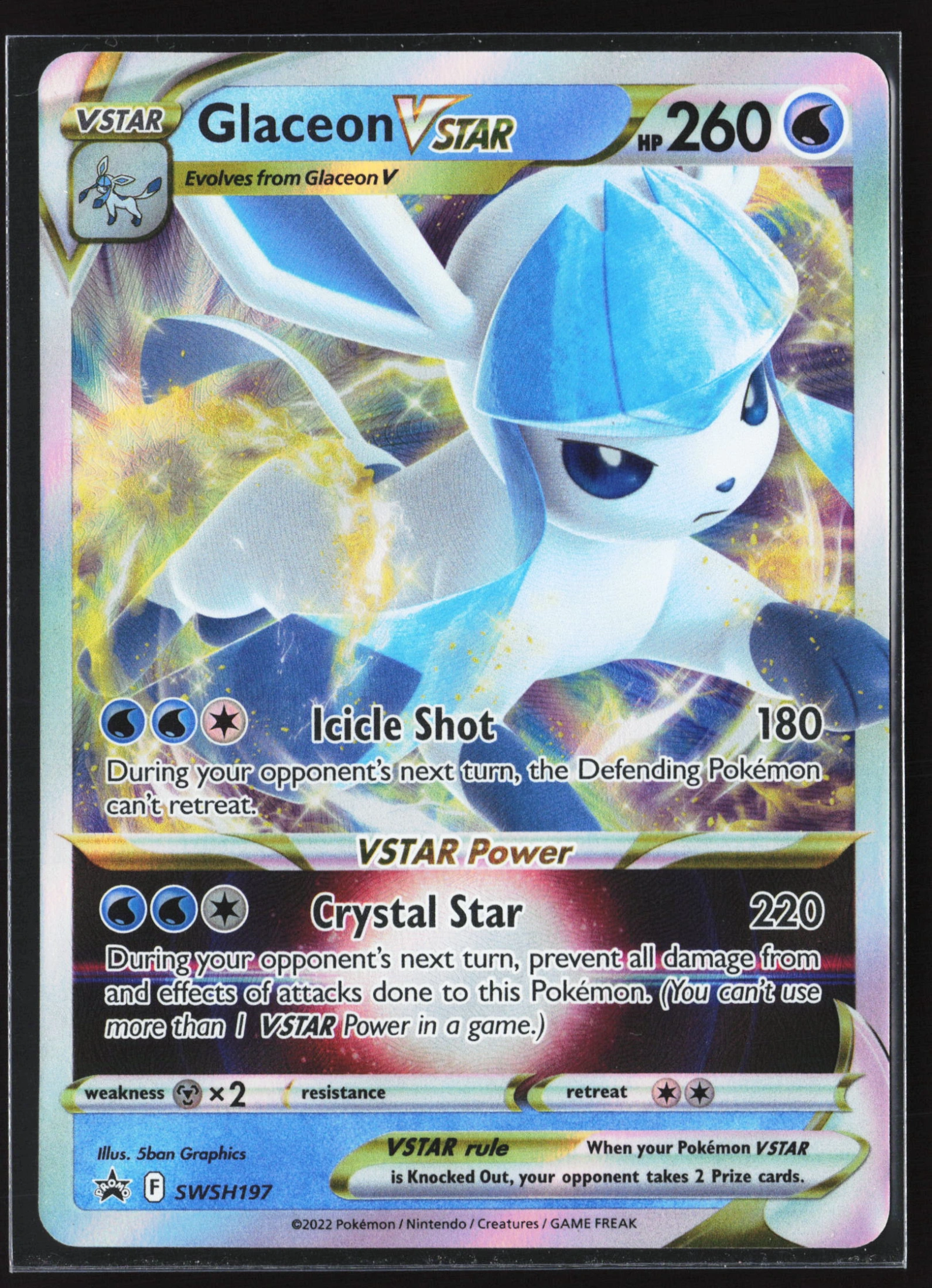 Glaceon VSTAR (PR-SW SWSH197) — Voorkant