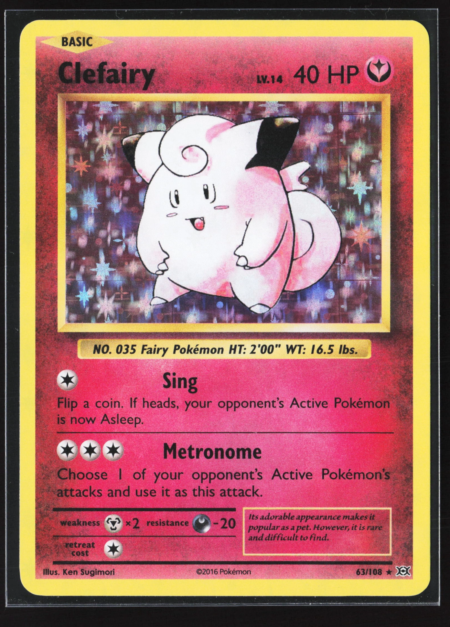 Clefairy (EVO 063) — Voorkant