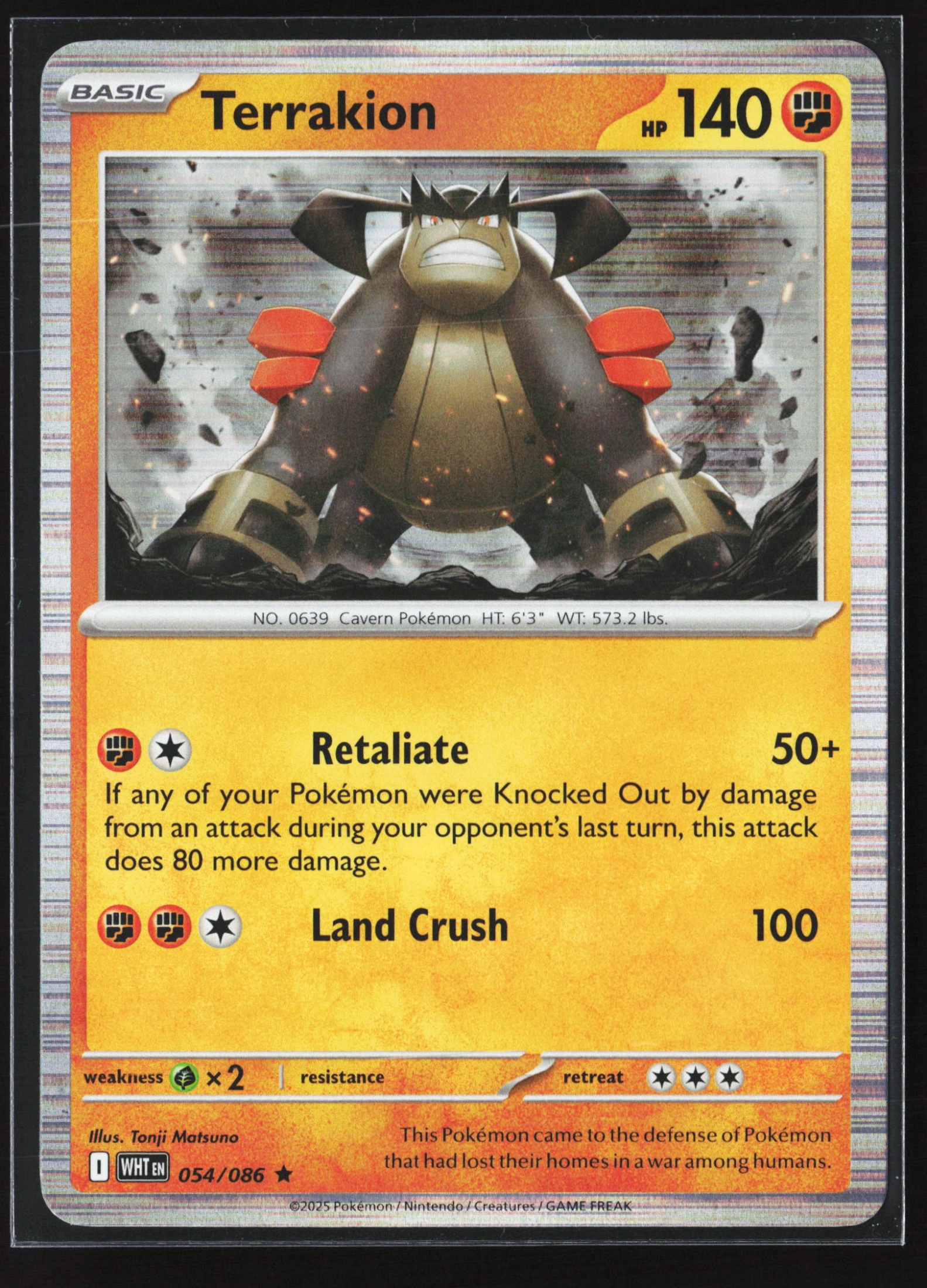 Terrakion (WHT 054) — Voorkant