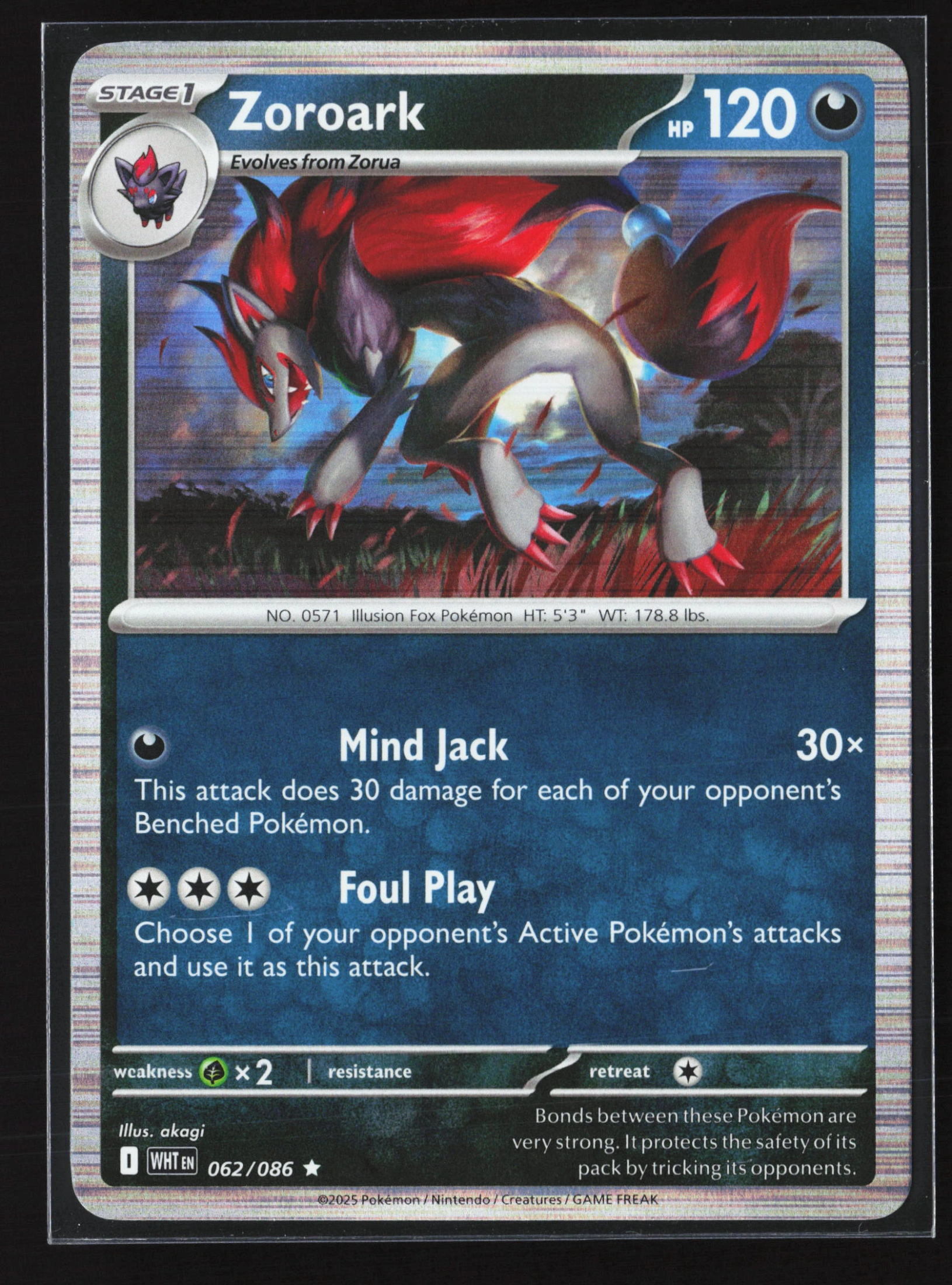 Zoroark (WHT 062) — Voorkant