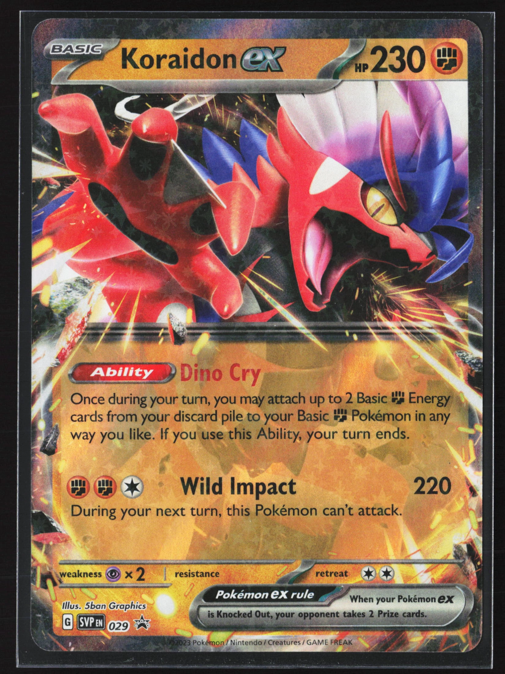 Koraidon ex (SVP 029) — Voorkant