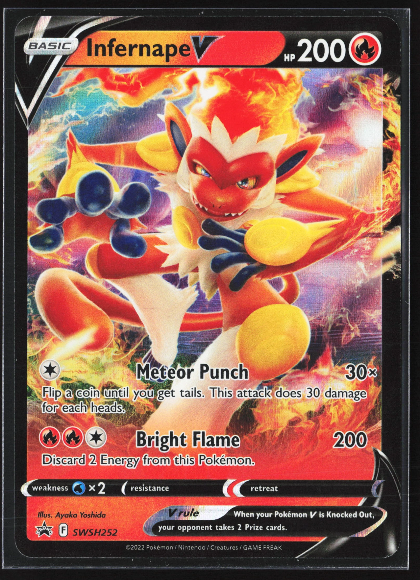 Infernape V (PR-SW SWSH252) — Voorkant