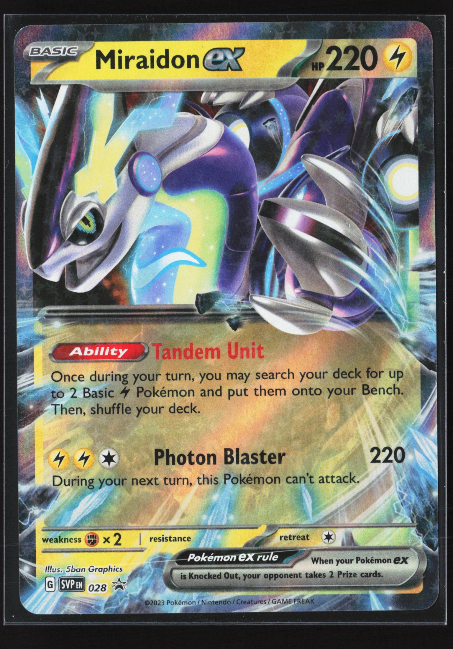 Miraidon ex (SVP 028) — Voorkant