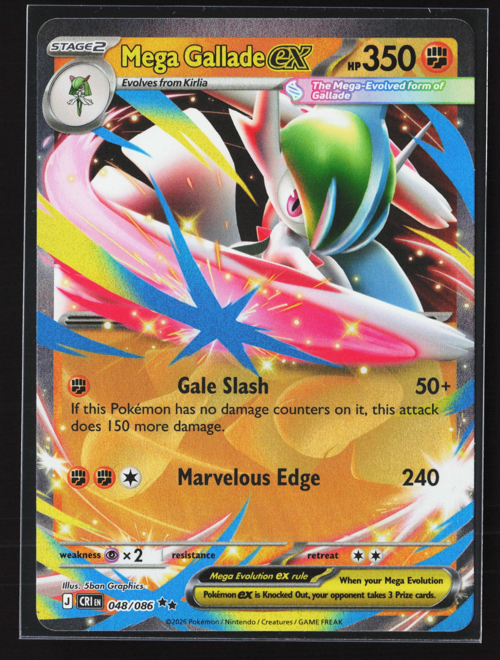 Mega Gallade ex (CRI 048) — Voorkant