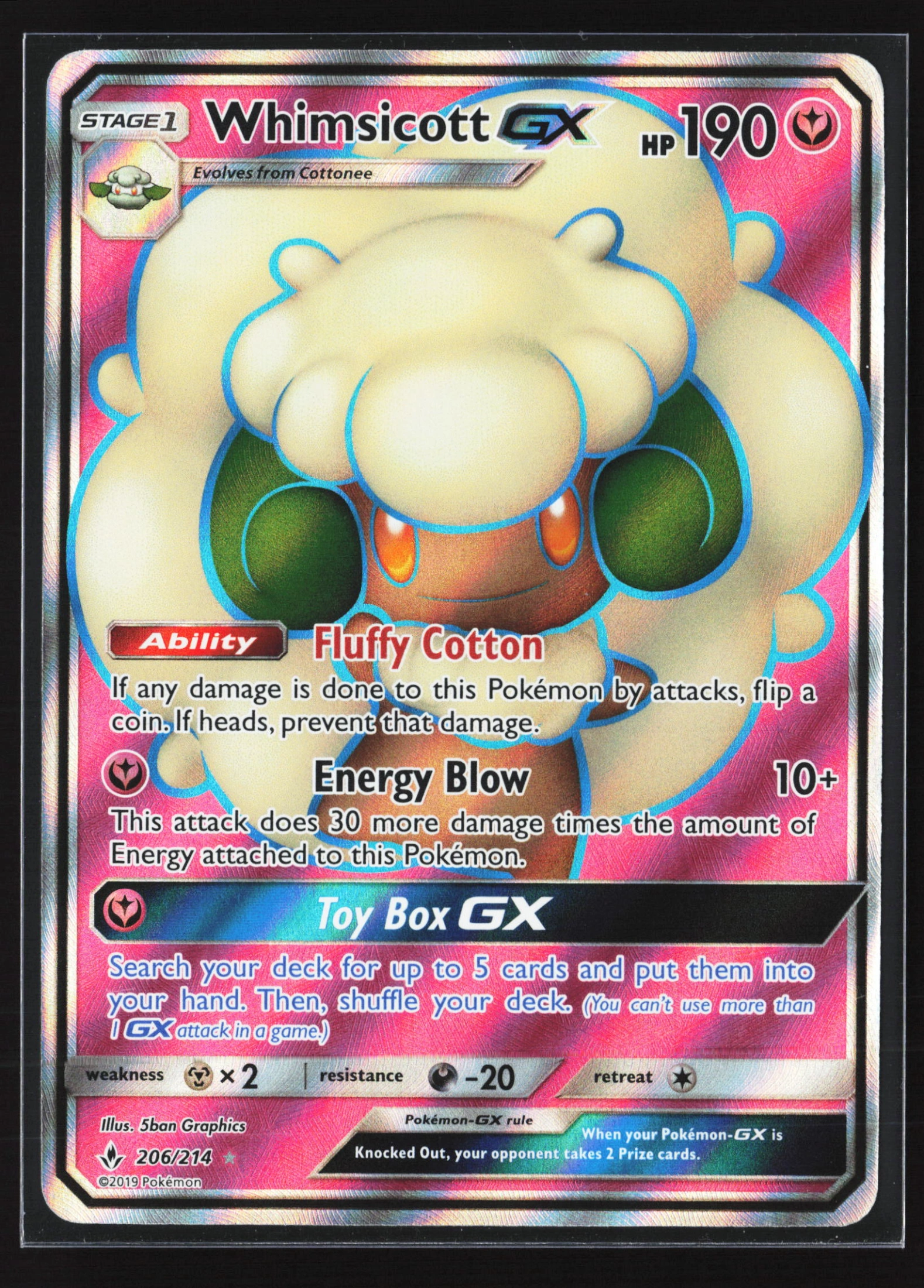 Whimsicott-GX (UNB 206) — Voorkant