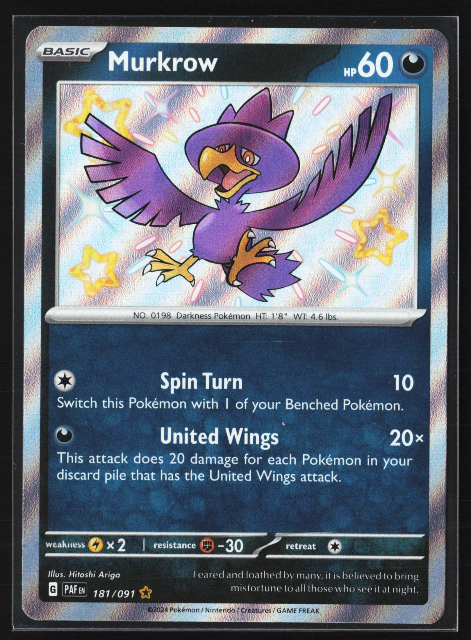 Murkrow (PAF 181) — Voorkant