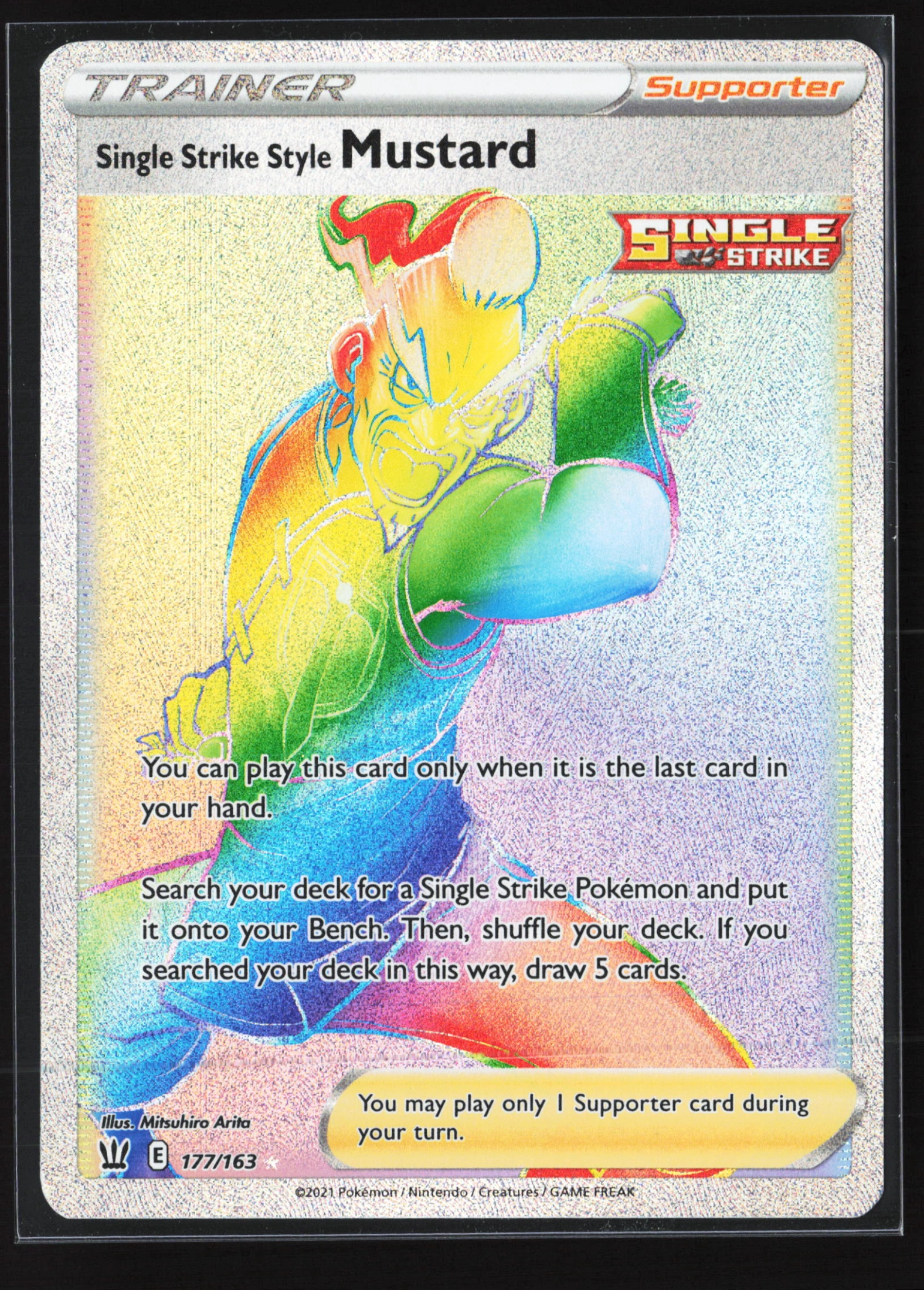 Single Strike Style Mustard (BST 177) — Voorkant