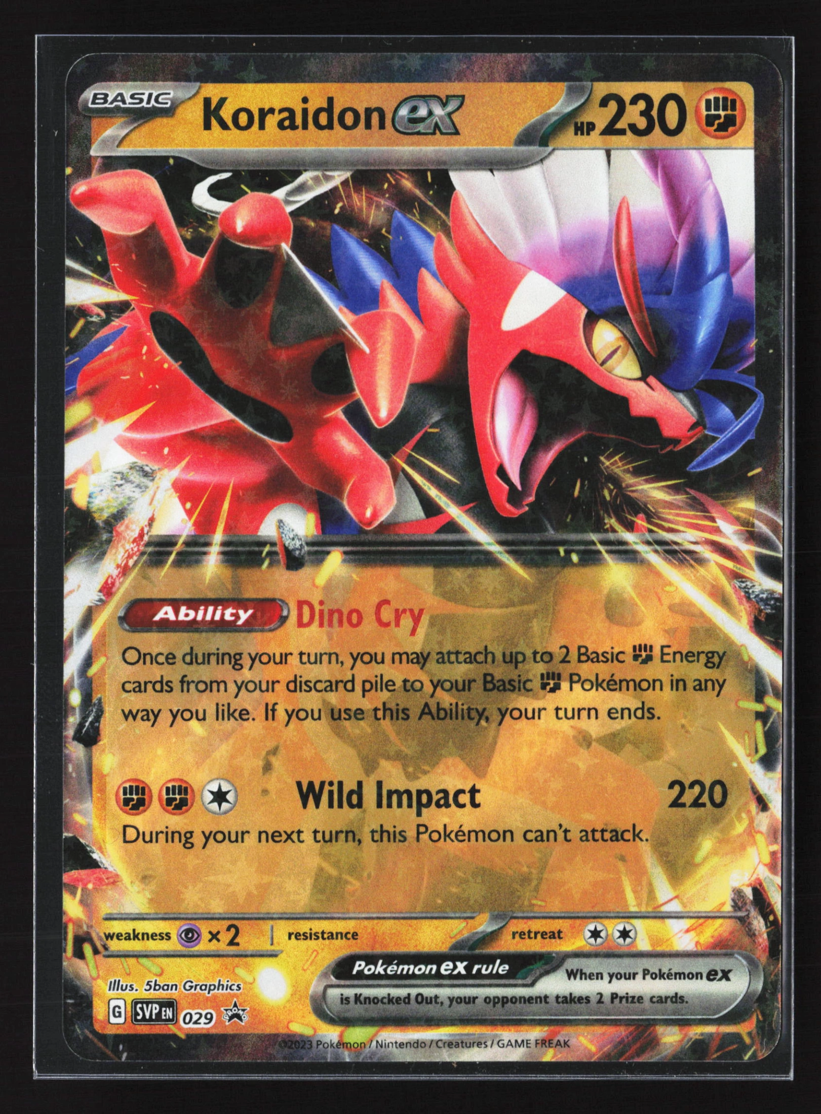 Koraidon ex (SVP 029) — Voorkant