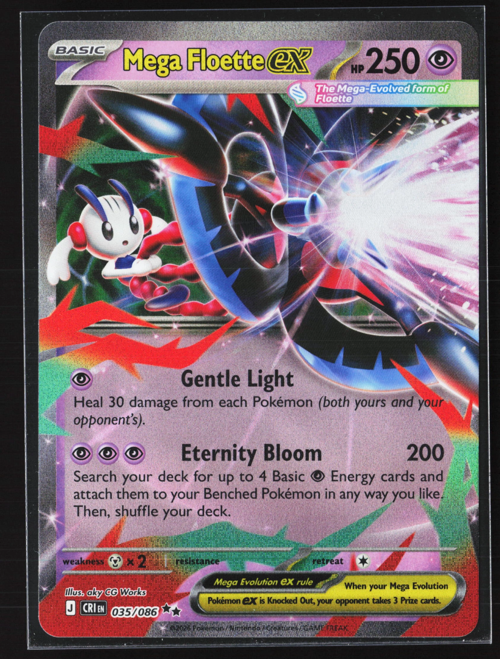 Mega Floette ex (CRI 035) — Voorkant