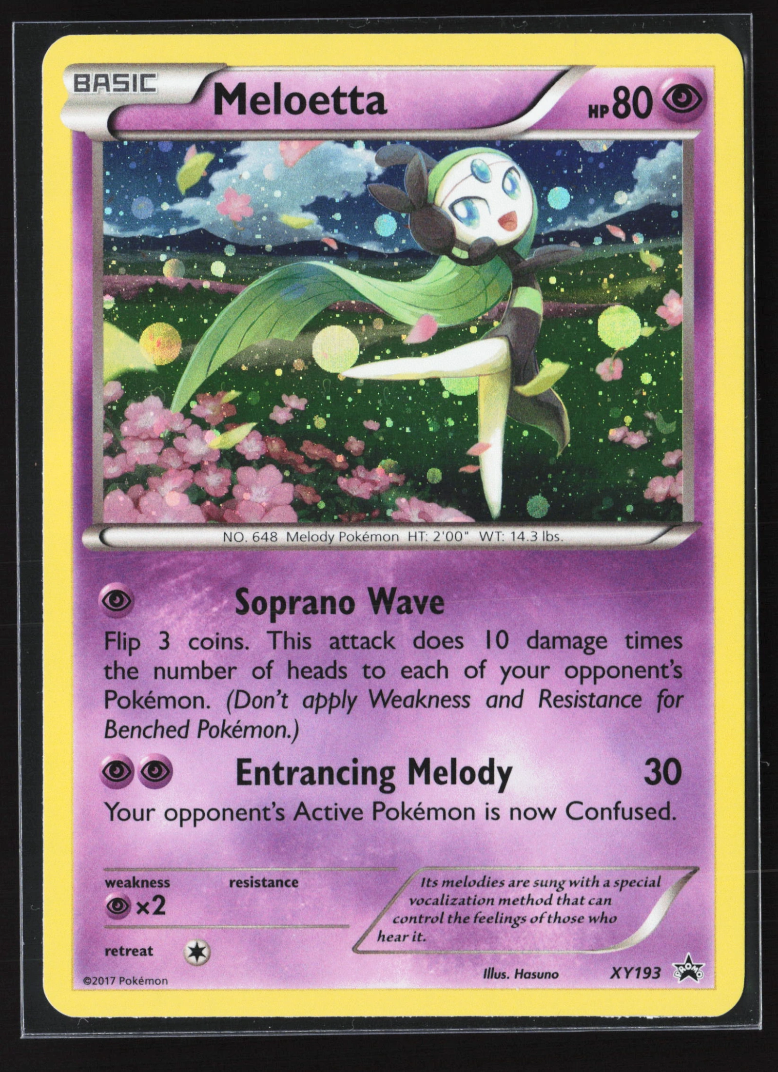 Meloetta (PR-XY XY193) — Voorkant