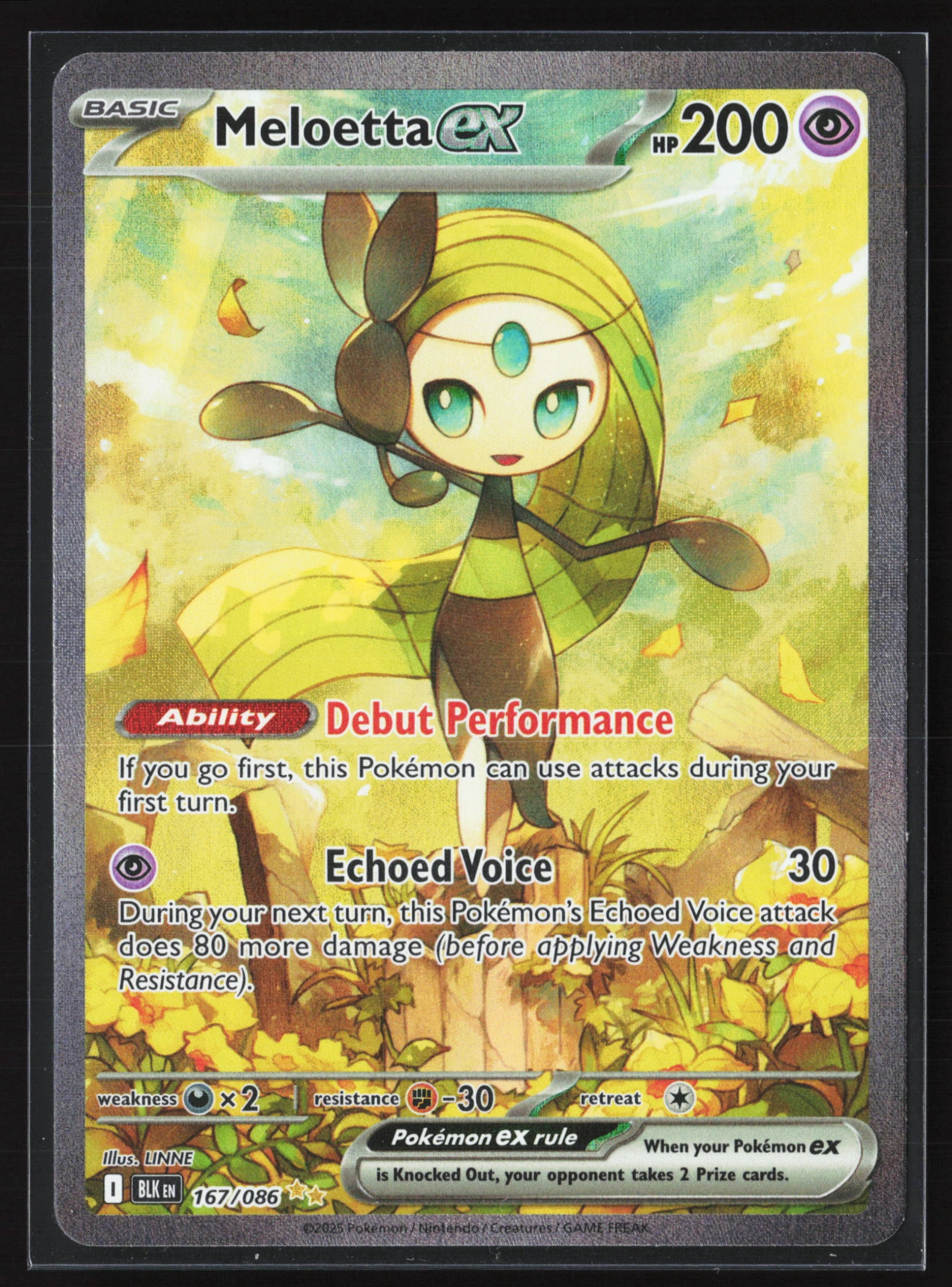 Meloetta ex (BLK 167) — Voorkant