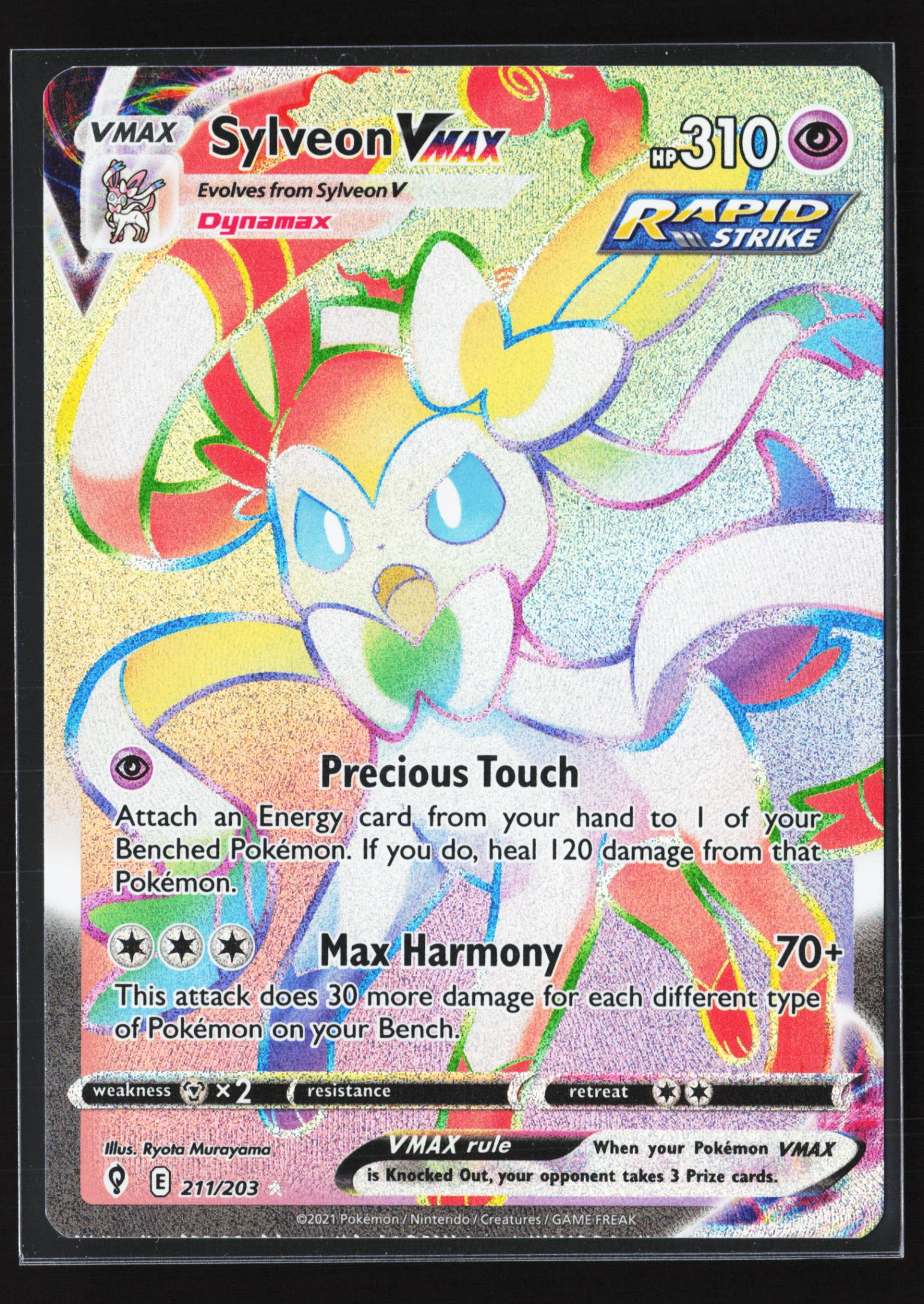 Sylveon VMAX (EVS 211) — Voorkant