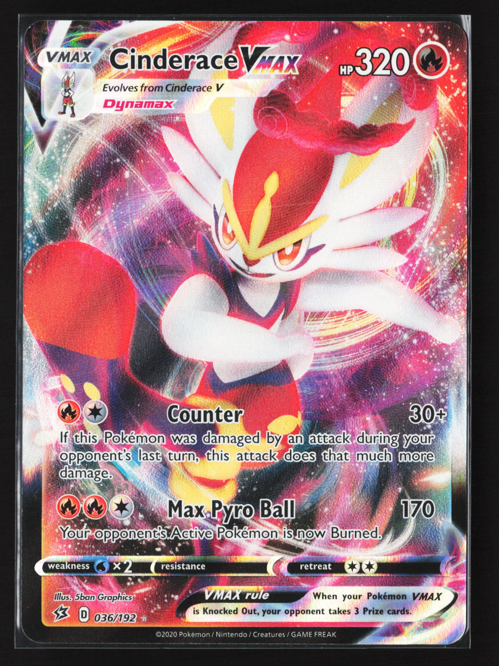Cinderace VMAX (RCL 036) — Voorkant